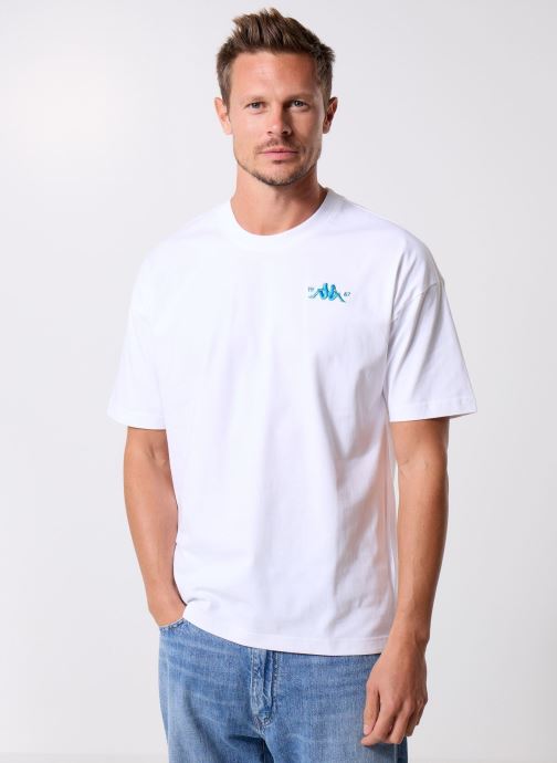 Kappa T-shirts met korte mouwen AUTHENTIC NHAMAK heren wit