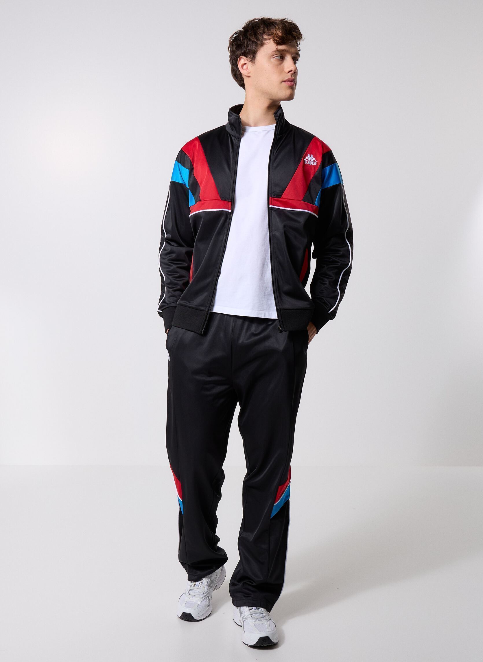 Jogginghosen 222 BANDA ORESTE herren schwarz Kappa Jogginghosen 222 BANDA ORESTE herren schwarz BLACK/RED RACING/BLUE SEA