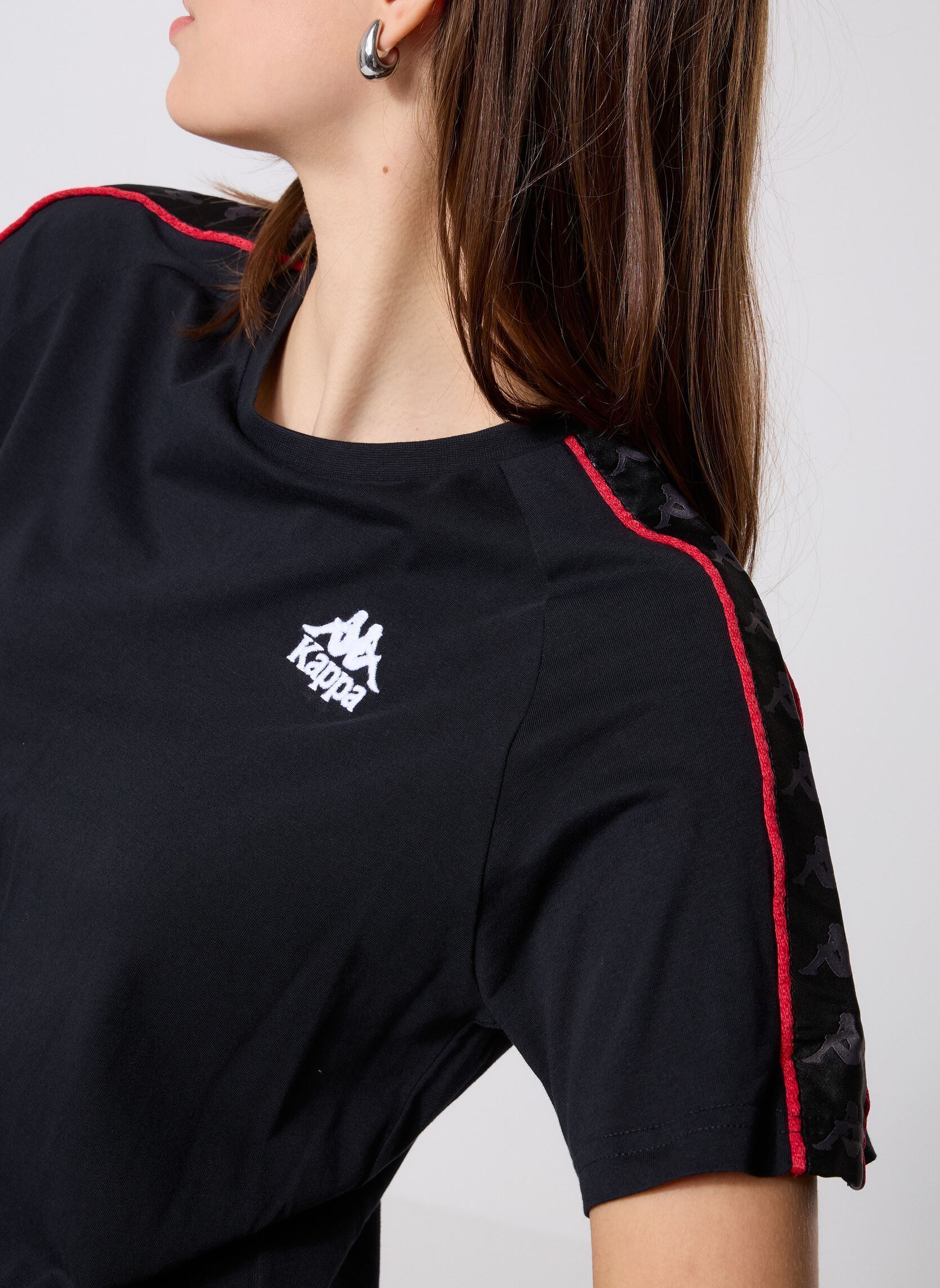 Tee-shirts manches courtes 222 BANDA ADI femme noir Kappa Tee-shirts manches courtes 222 BANDA ADI femme noir BLACK/RED RACING/WHITE