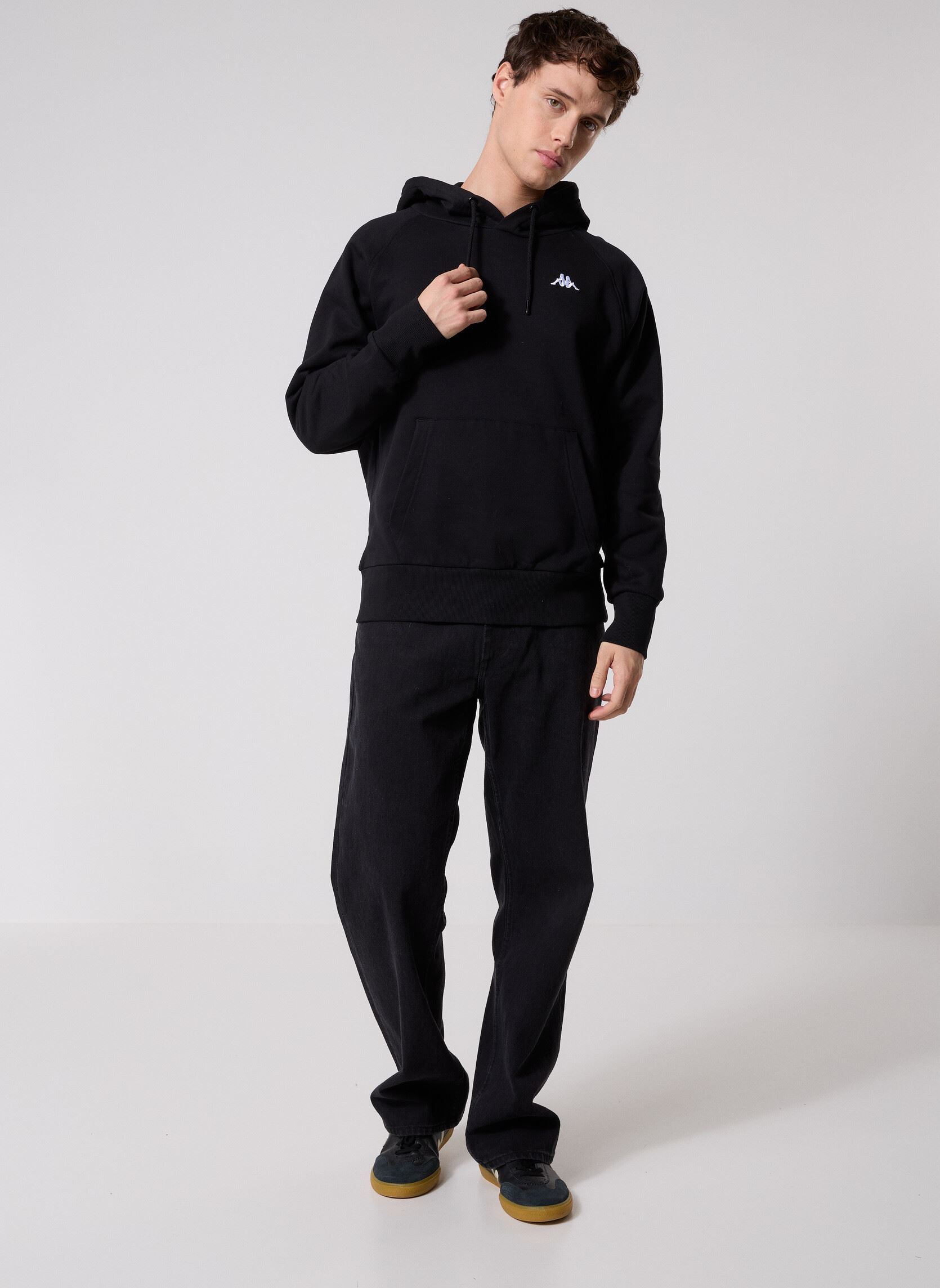 Sweats à capuche AUTHENTIC ORTIS homme noir Kappa Sweats à capuche AUTHENTIC ORTIS homme noir BLACK/WHITE