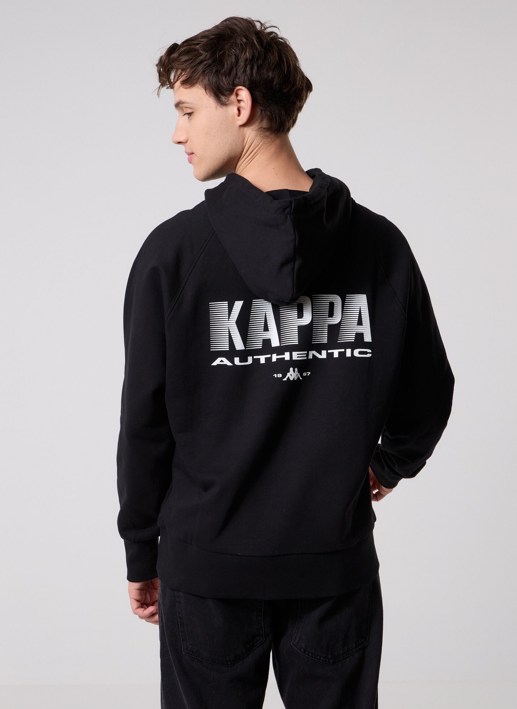 Sweats à capuche AUTHENTIC ORTIS homme noir Kappa Sweats à capuche AUTHENTIC ORTIS homme noir BLACK/WHITE