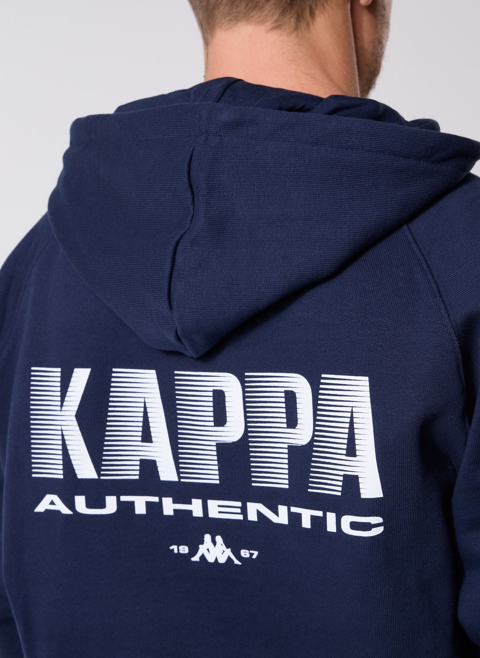 Hoodies AUTHENTIC ORTIS heren blauw Kappa Hoodies AUTHENTIC ORTIS heren blauw BLUE IRIS/WHITE