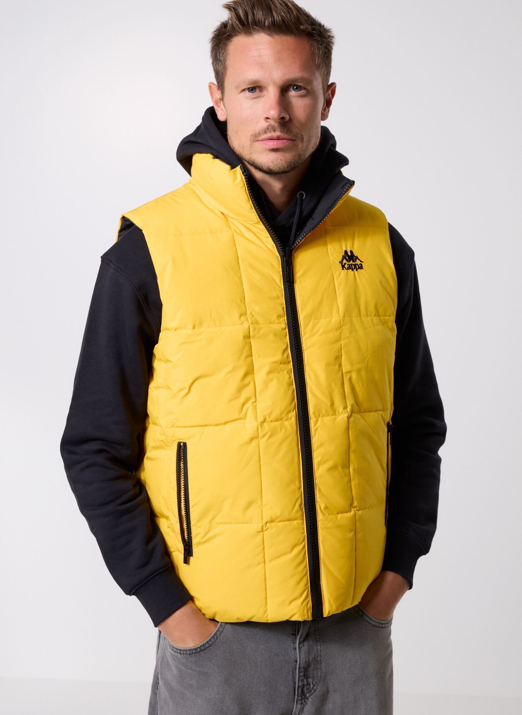 Daunenwesten AUTHENTIC ORVILLE herren schwarz Kappa Daunenwesten AUTHENTIC ORVILLE herren schwarz BLACK/YELLOW SPECTRA