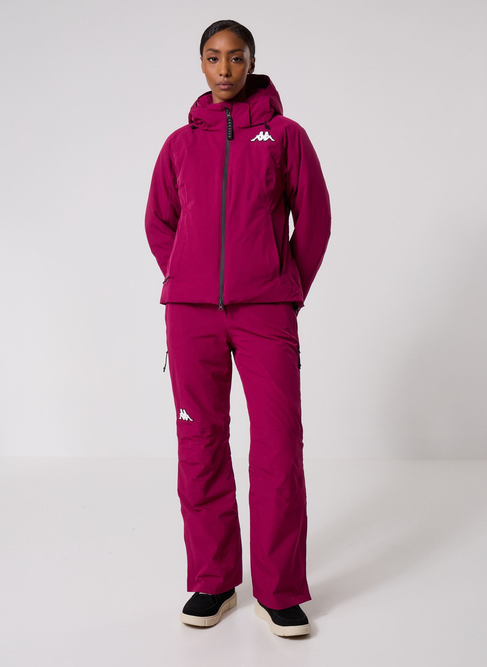 Winterjas 8CENTO 810 dames paars Kappa Winterjas 8CENTO 810 dames paars RED PLUM