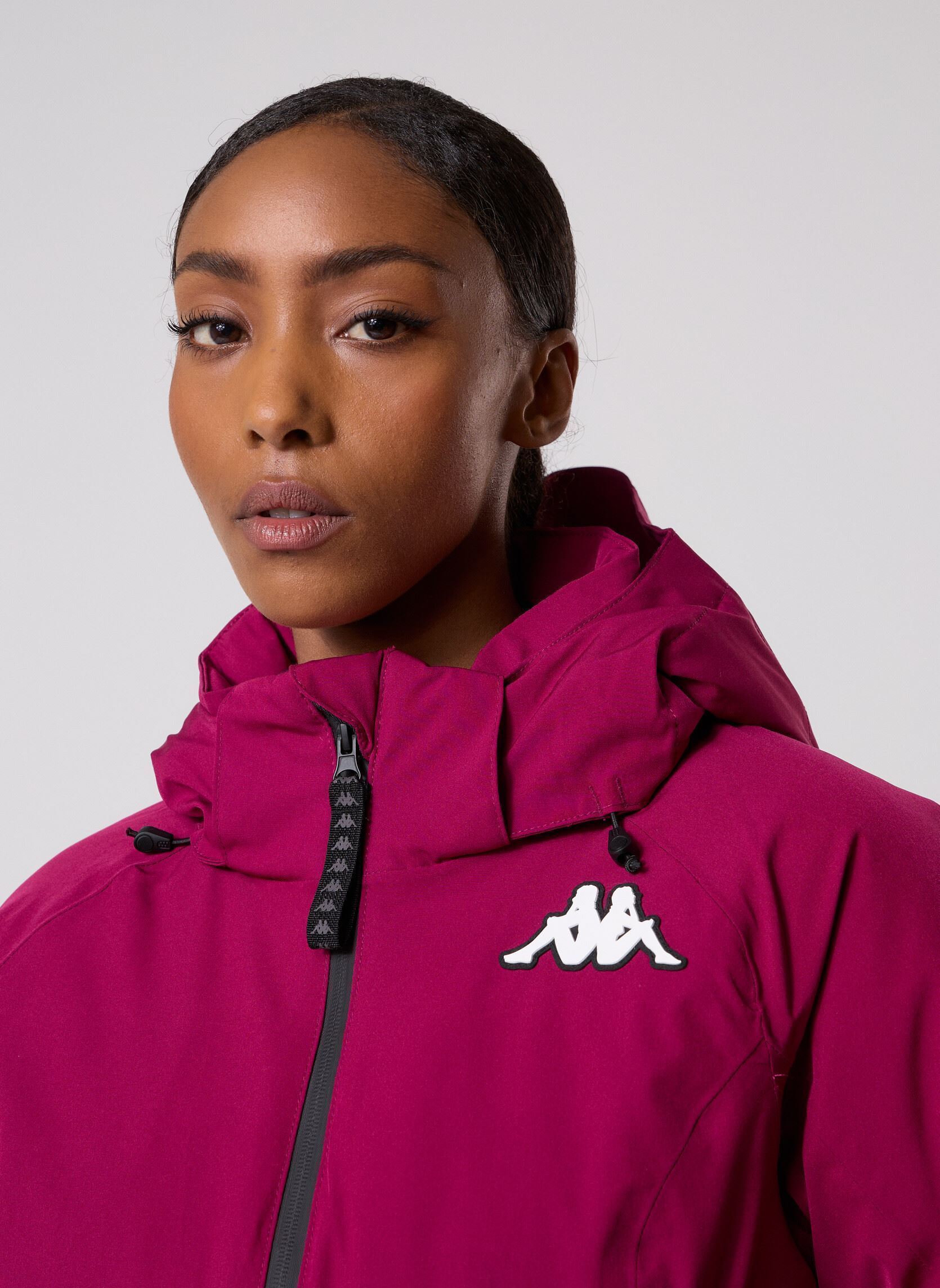 Winterjas 8CENTO 810 dames paars Kappa Winterjas 8CENTO 810 dames paars RED PLUM