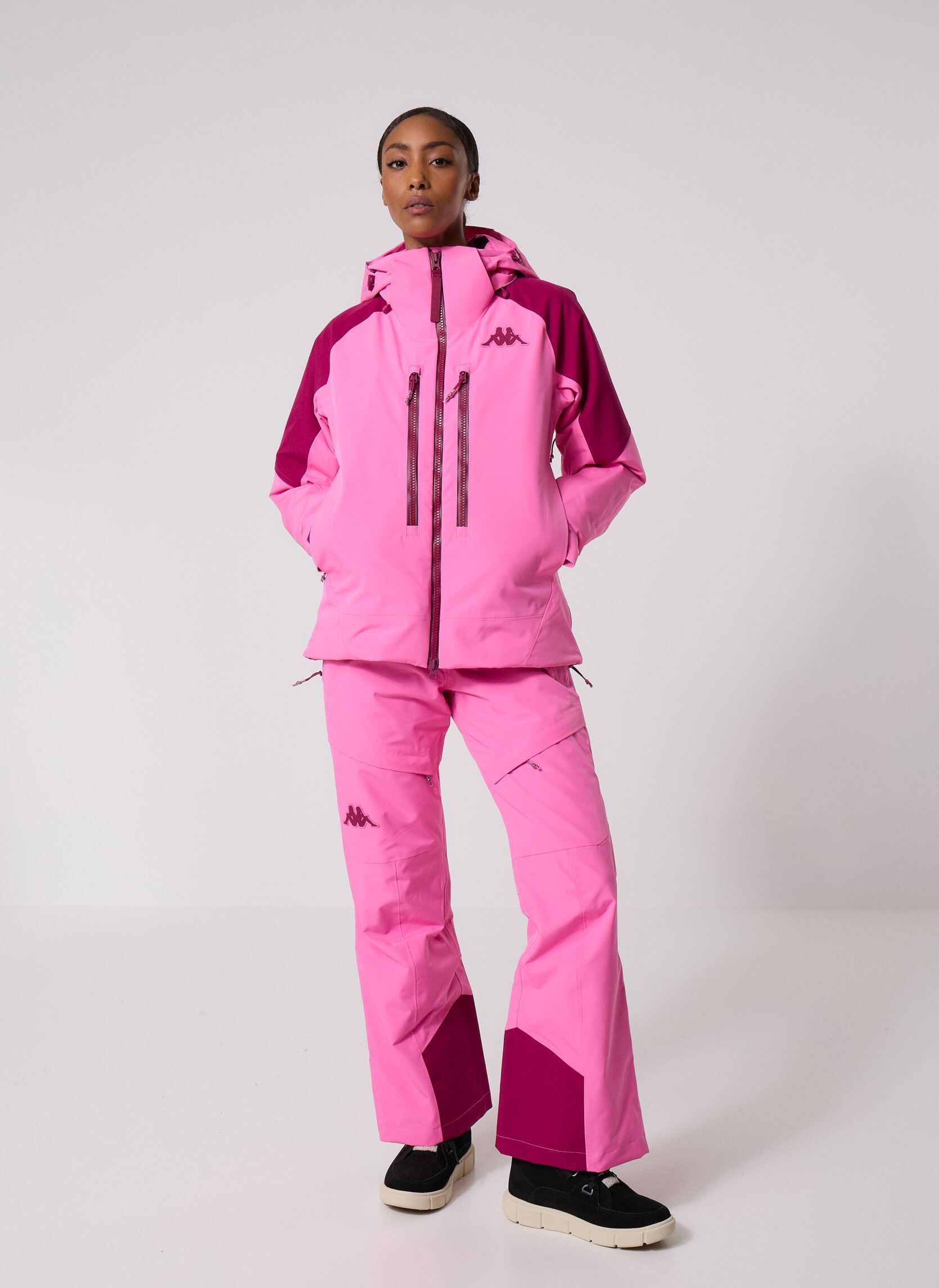 Rechte broeken 6CENTO 665C dames roze Kappa Rechte broeken 6CENTO 665C dames roze FUCHSIA LT/RED PLUM