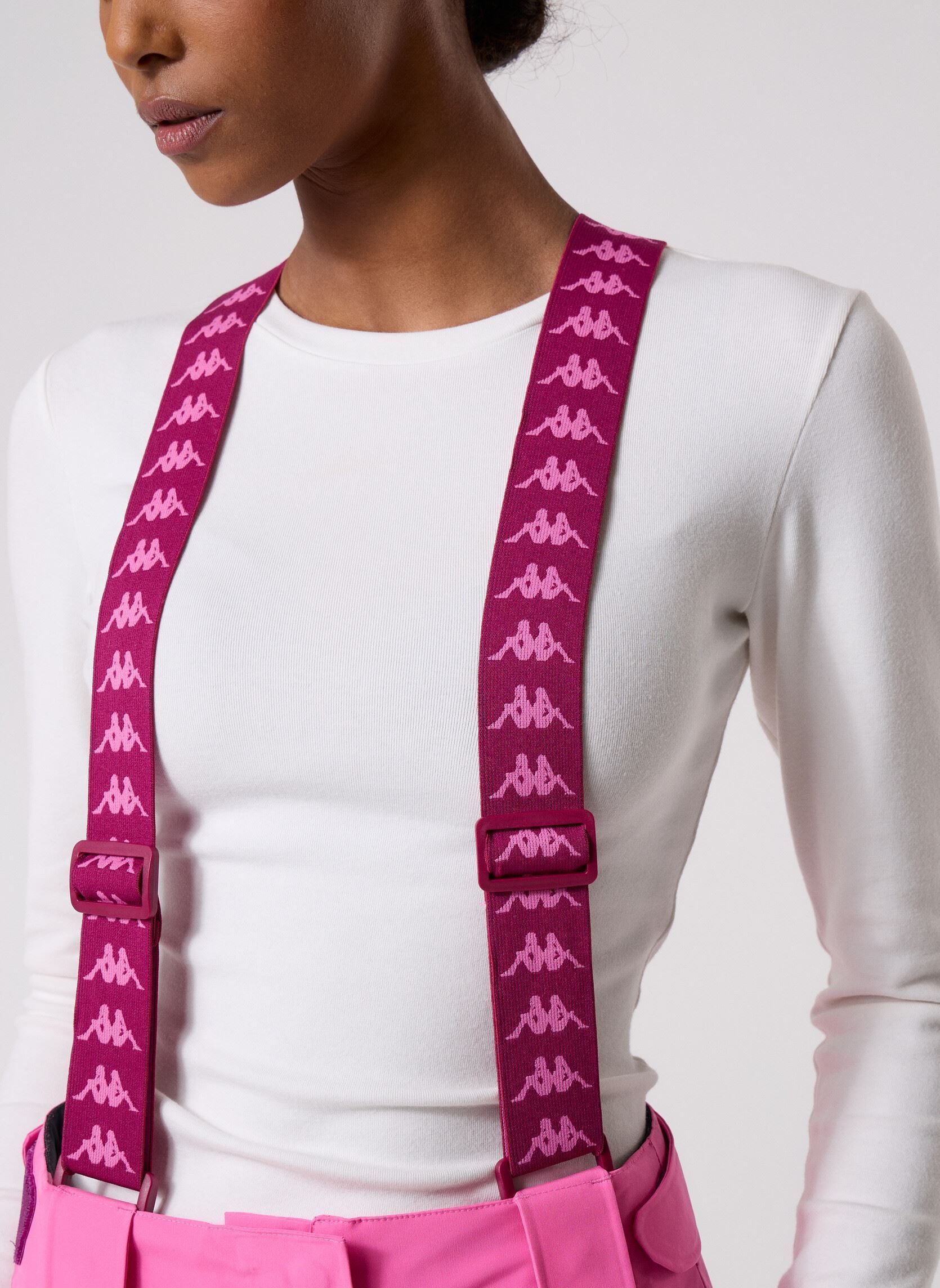 Rechte broeken 6CENTO 665C dames roze Kappa Rechte broeken 6CENTO 665C dames roze FUCHSIA LT/RED PLUM