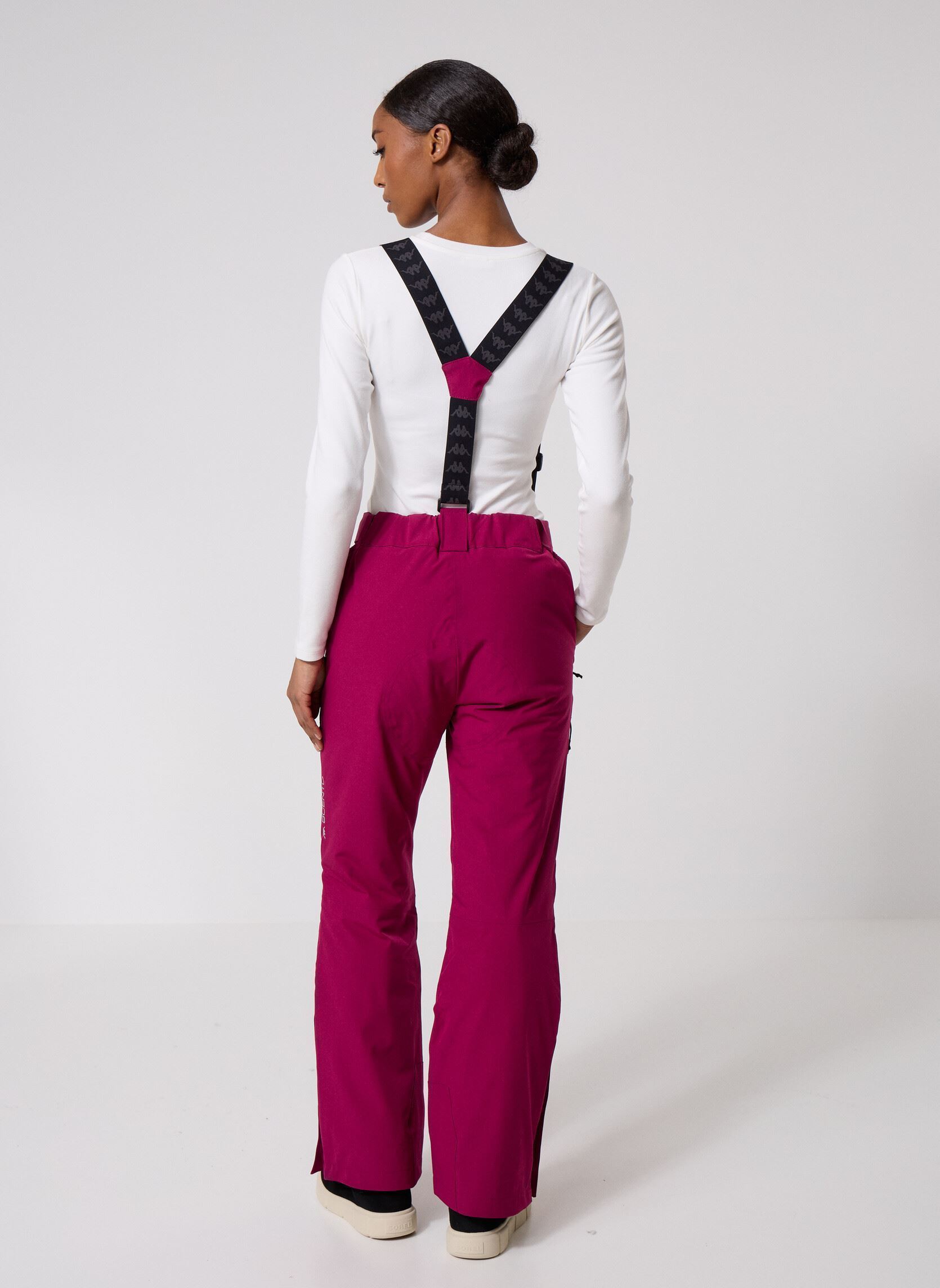 Pantalones rectos 8CENTO 834 mujer violeta Kappa Pantalones rectos 8CENTO 834 mujer violeta RED PLUM