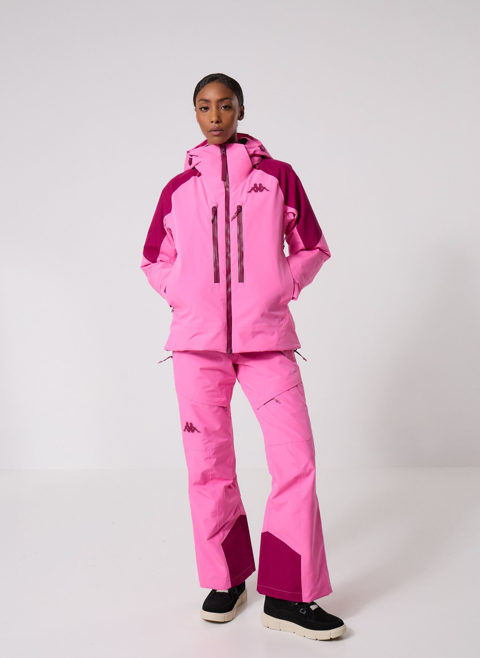 Winterjas 6CENTO 604C dames roze Kappa Winterjas 6CENTO 604C dames roze FUCHSIA LT/RED PLUM