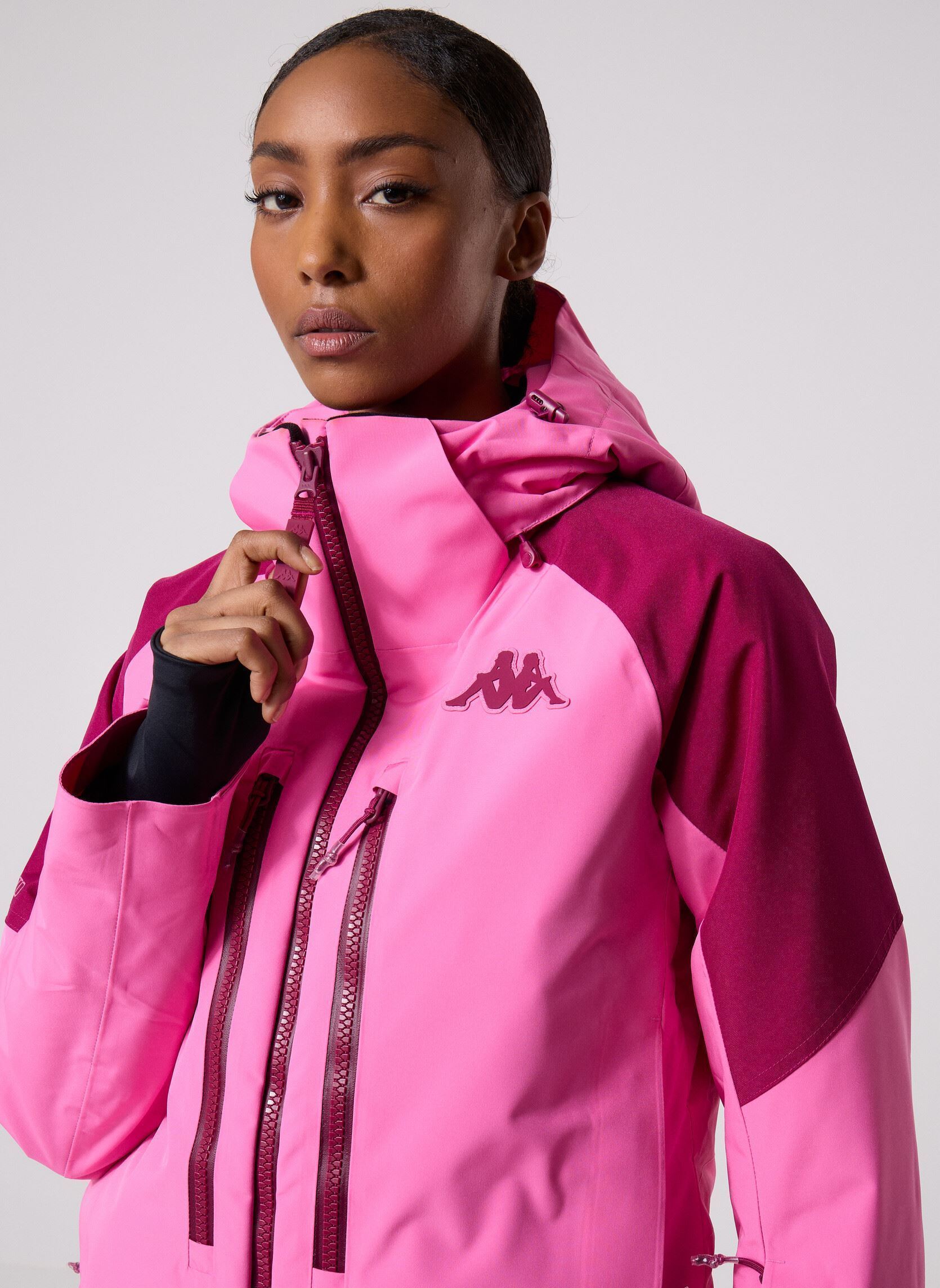 Winterjas 6CENTO 604C dames roze Kappa Winterjas 6CENTO 604C dames roze FUCHSIA LT/RED PLUM