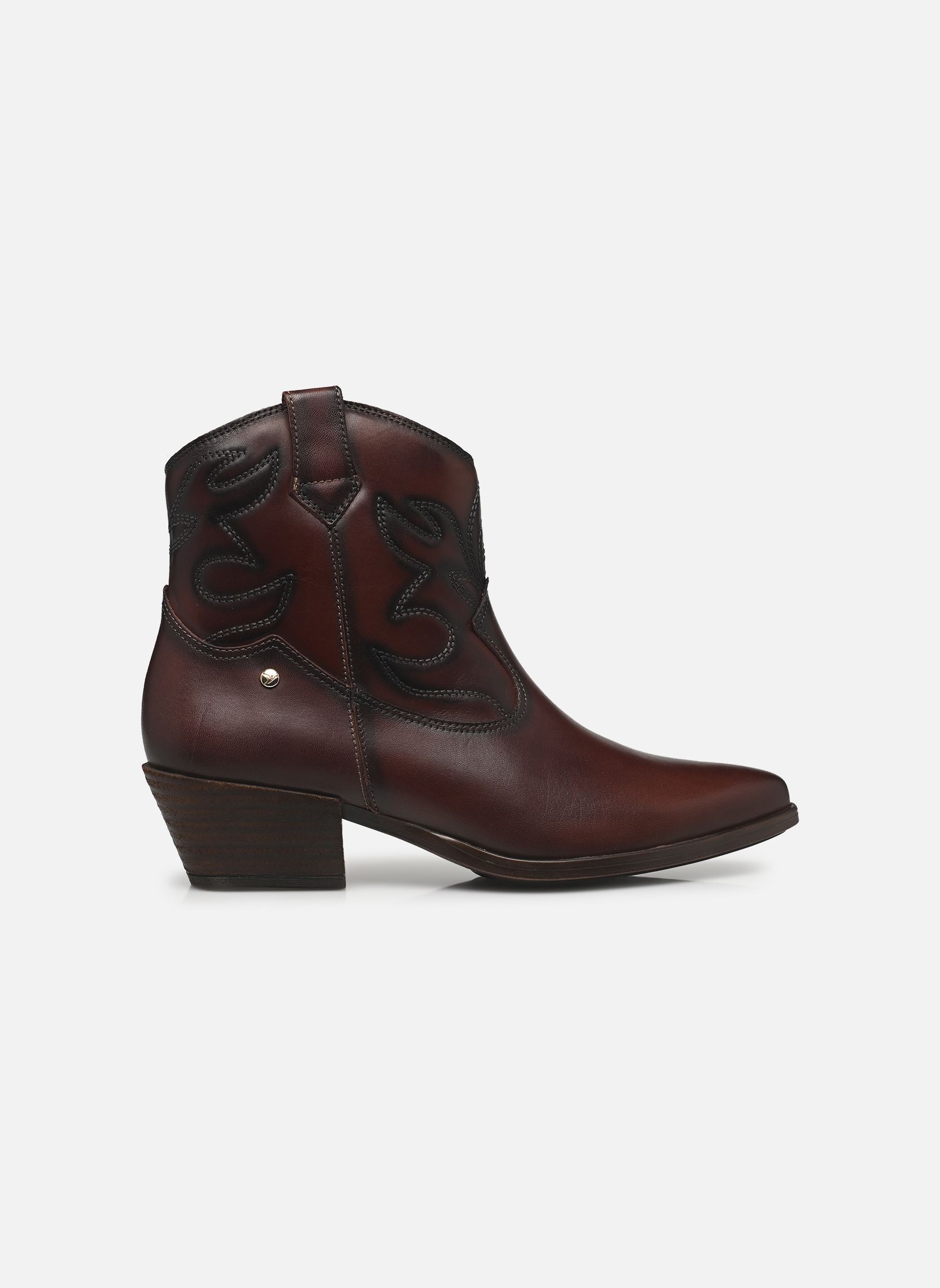 Bottines santiags VERGEL W5Z-8551 femme marron Pikolinos Bottines santiags VERGEL W5Z-8551 femme marron CAOBA