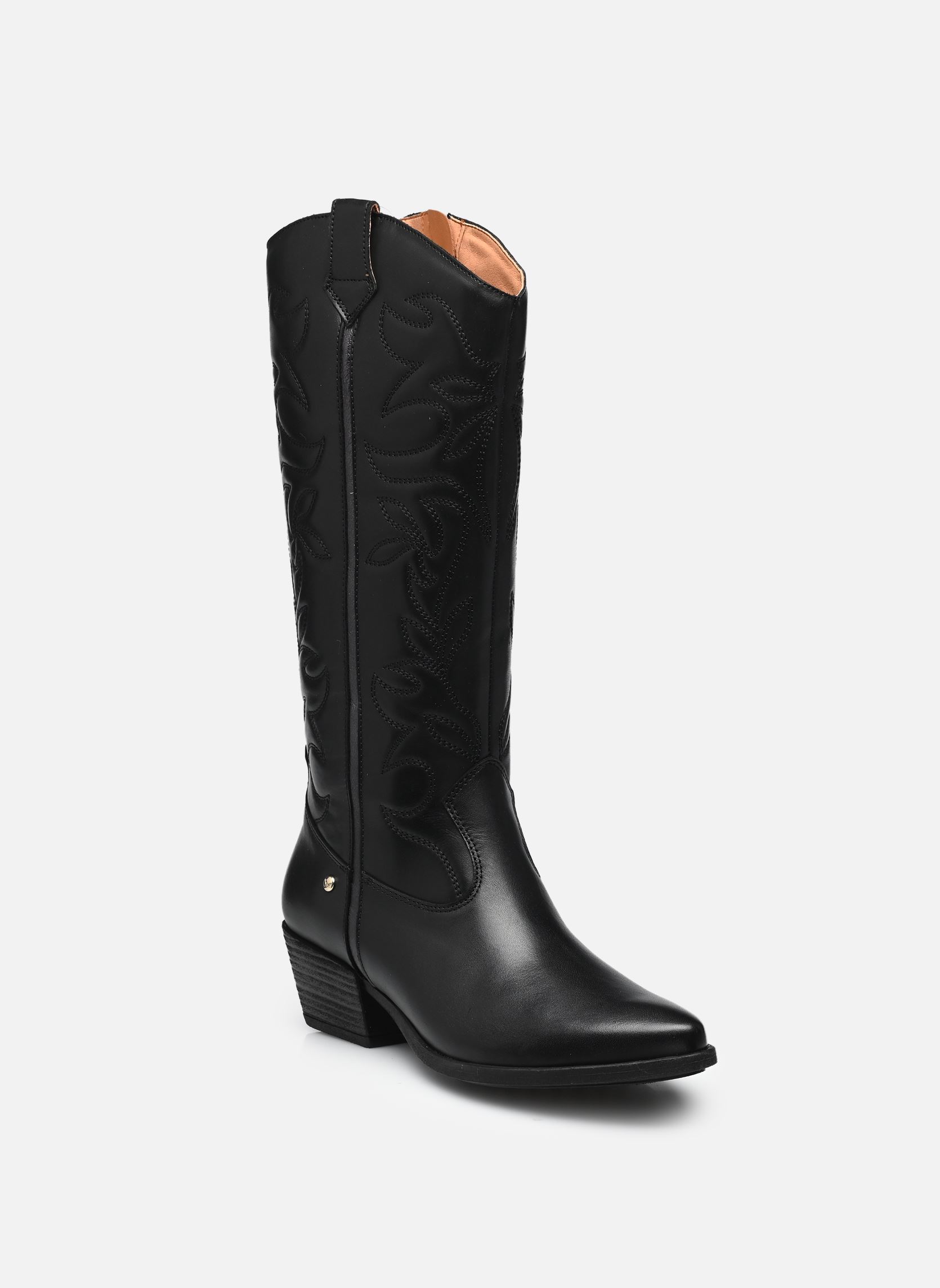 Bottines santiags VERGEL W5Z-9769C1 femme noir Pikolinos Bottines santiags VERGEL W5Z-9769C1 femme noir BLACK