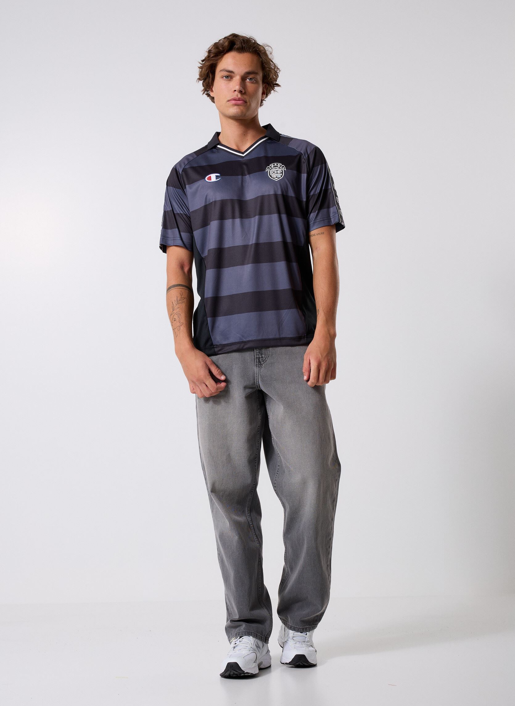 Polos manches courtes 221911 homme gris Champion Polos manches courtes 221911 homme gris WL002