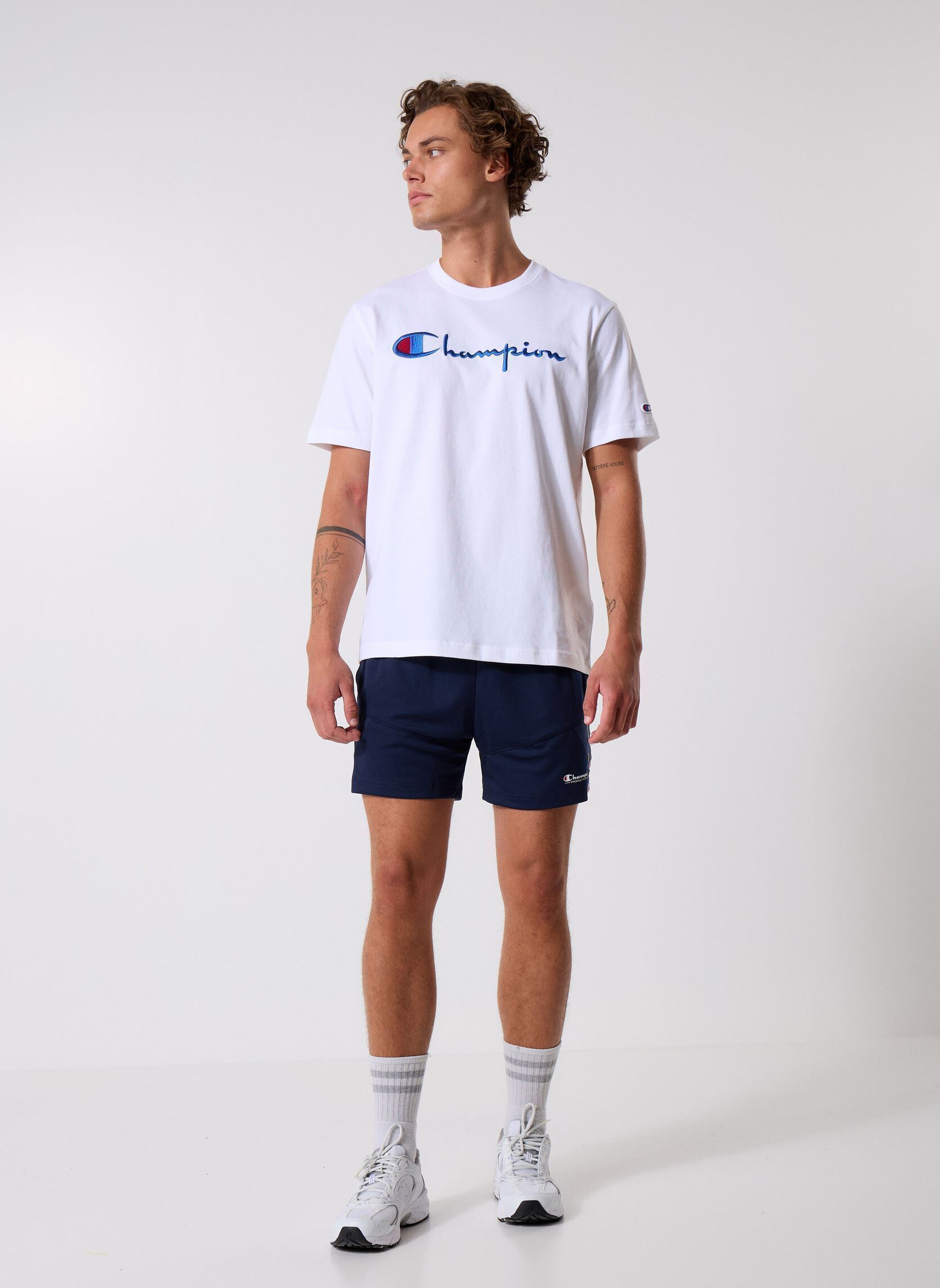 Pantaloncini da sport 221856 uomo blu Champion Pantaloncini da sport 221856 uomo blu BS568