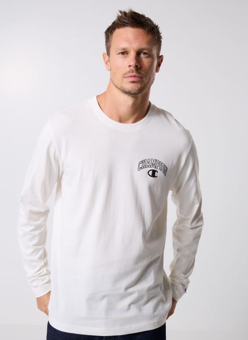 Champion T-shirts met lange mouwen 221607 heren wit