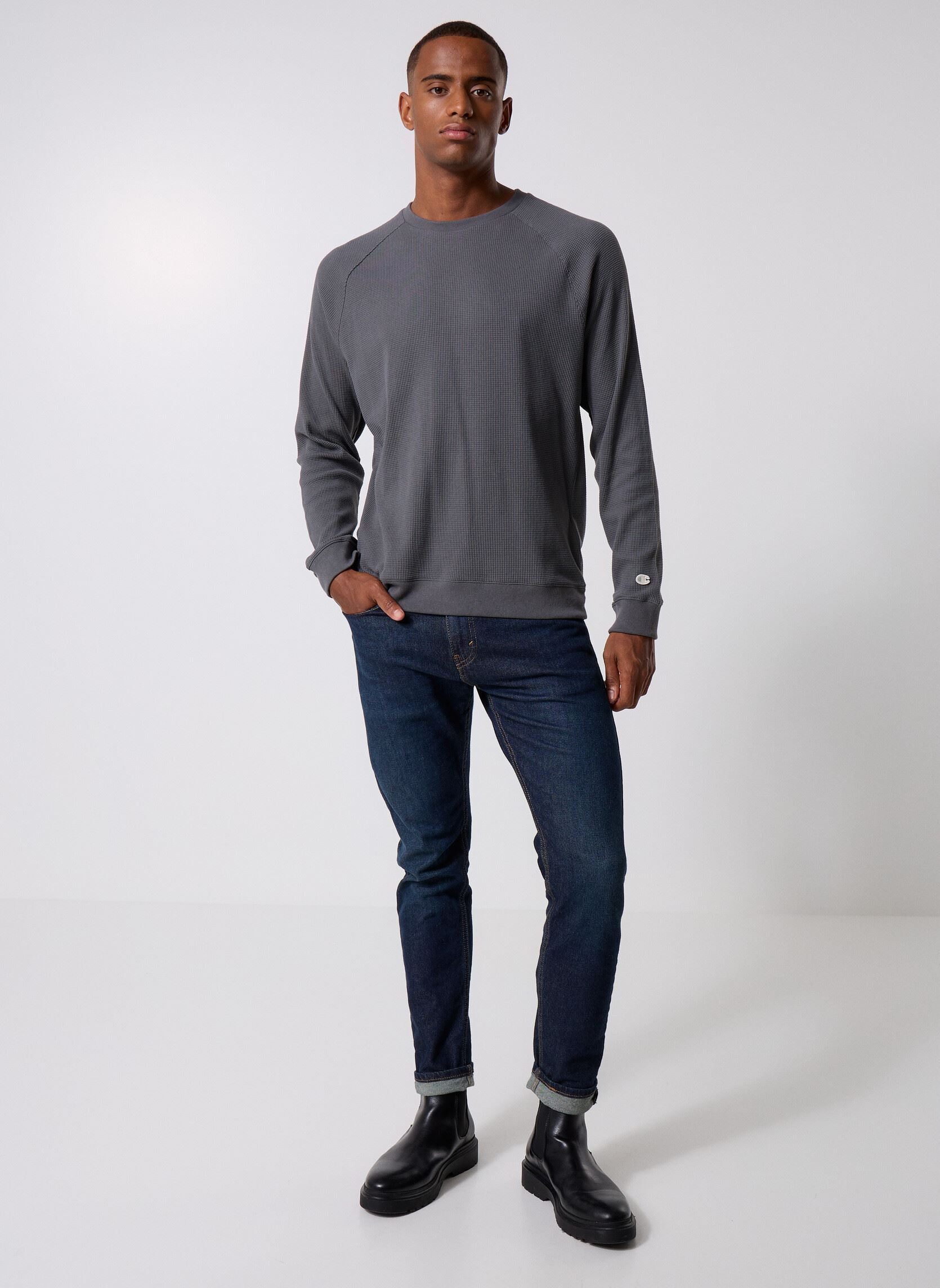 T-shirts met lange mouwen 221300 heren grijs Champion T-shirts met lange mouwen 221300 heren grijs KK022