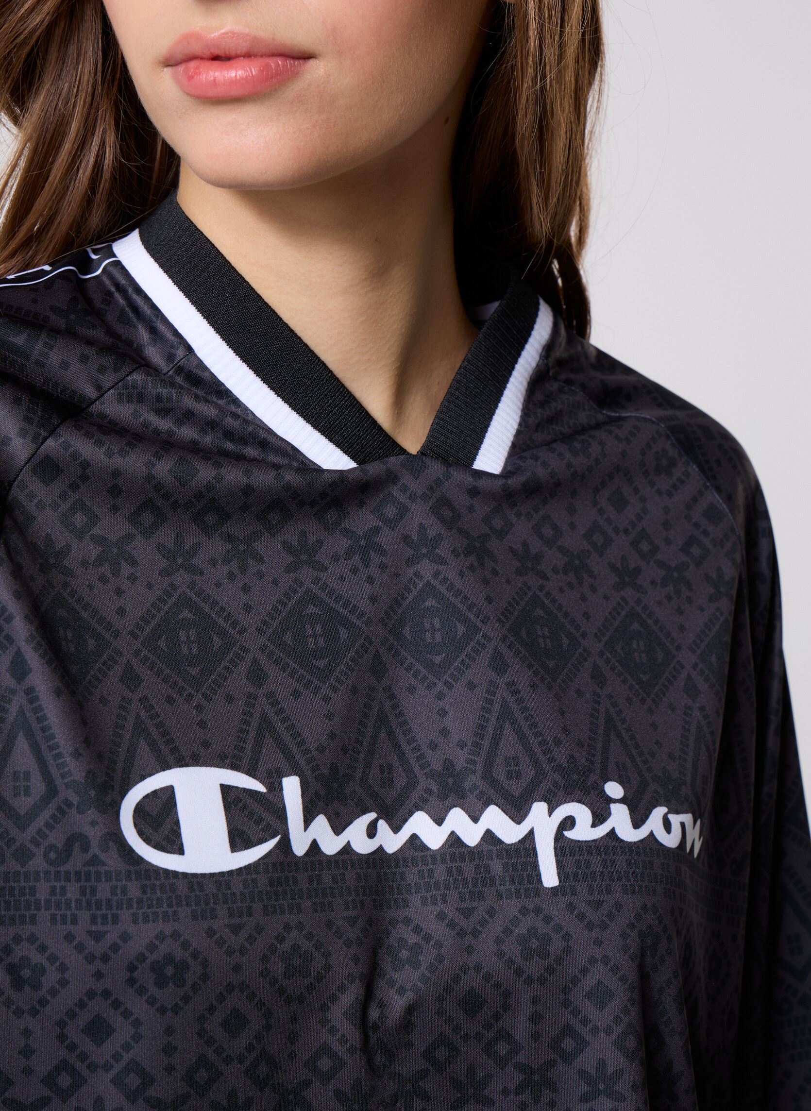 Polo a maniche lunghe 118444 donna nero Champion Polo a maniche lunghe 118444 donna nero KL001