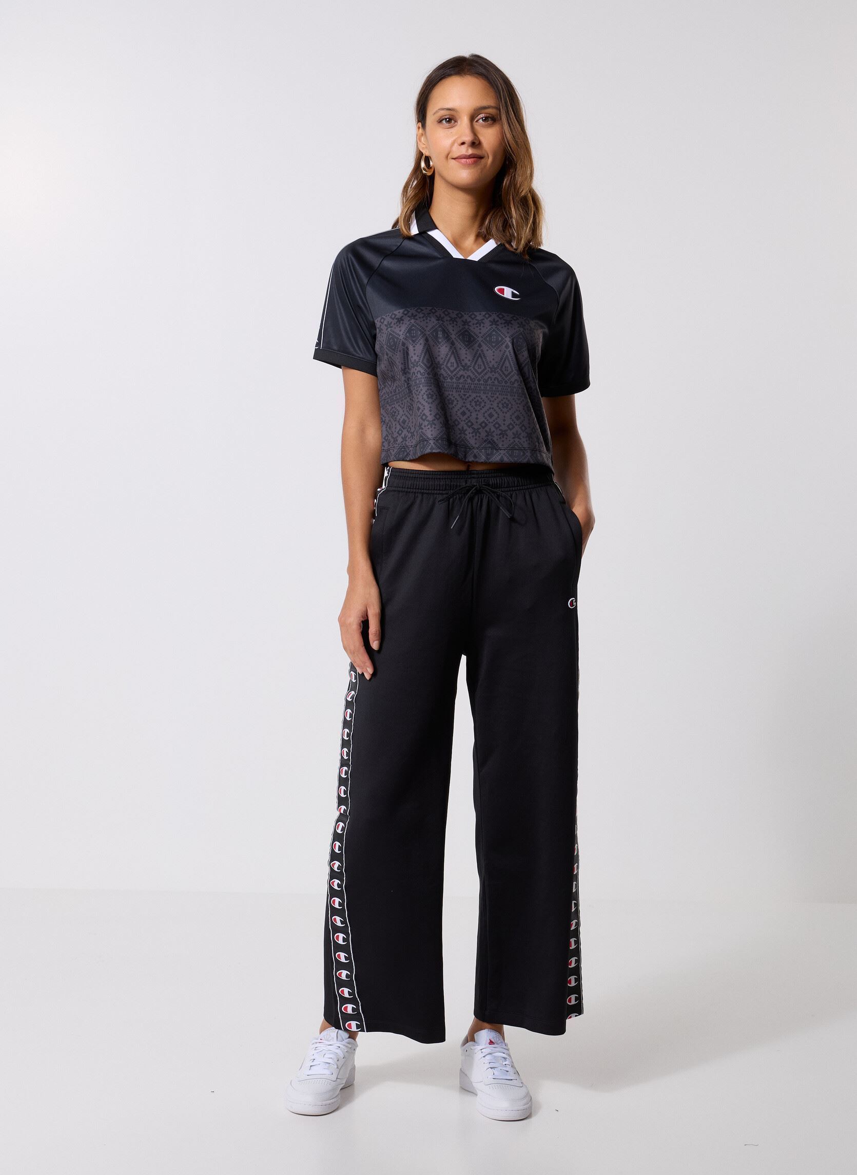 Kurzarm-Poloshirts 118371 damen schwarz Champion Kurzarm-Poloshirts 118371 damen schwarz KL001