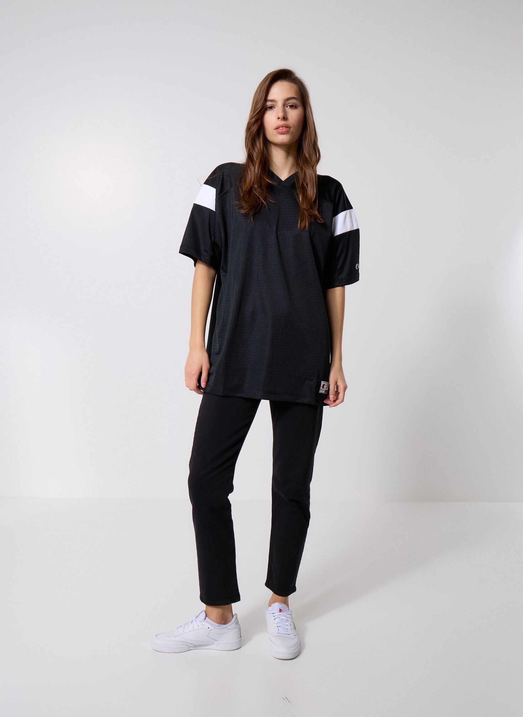 Kurzarm-T-Shirts 118466 damen schwarz Champion Kurzarm-T-Shirts 118466 damen schwarz KK001