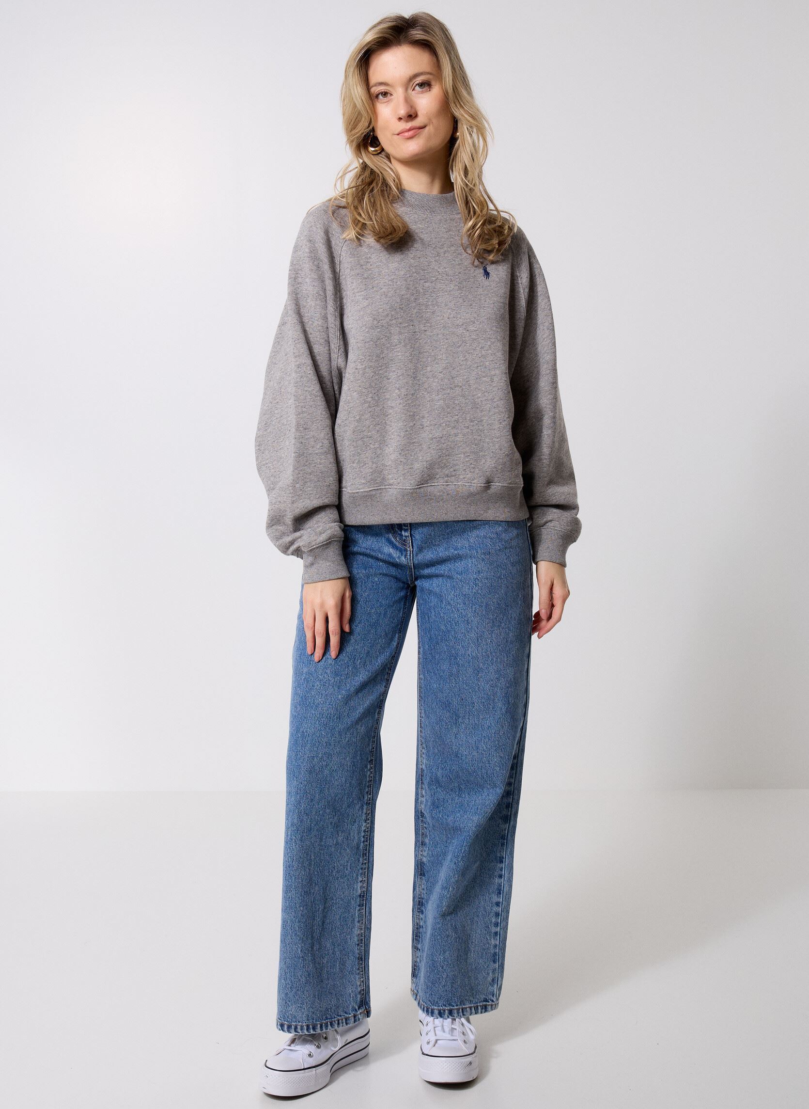 Sweater Knit-Sweatshirt dames grijs Polo Ralph Lauren Sweater Knit-Sweatshirt dames grijs DARK VINTAGE HEATHER
