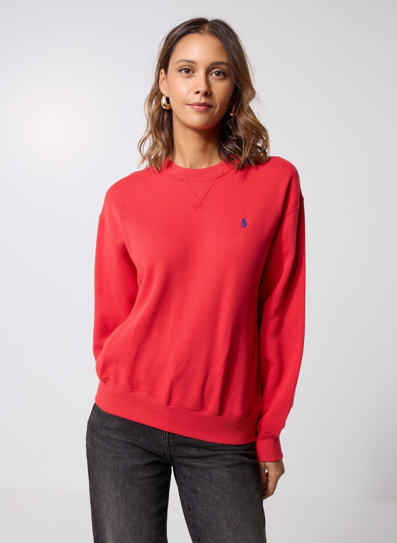 Vêtements Polo Ralph Lauren Knit Sweatshirt Crew Neck pour Femme