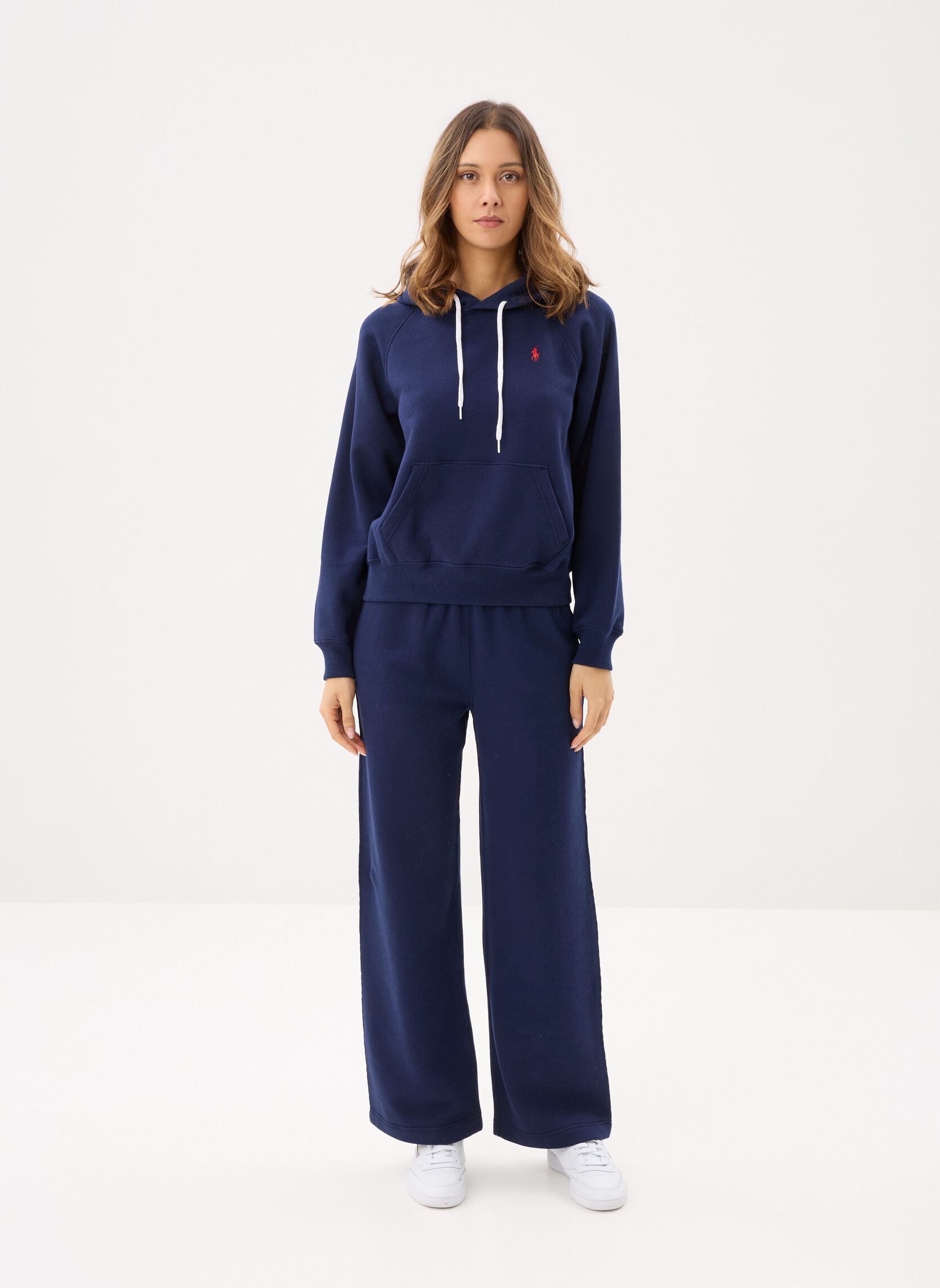Bas de jogging Pantalon de jogging en molleton à jambe femme bleu Polo Ralph Lauren Bas de jogging Pantalon de jogging en molleton à jambe femme bleu CRUISE NAVY