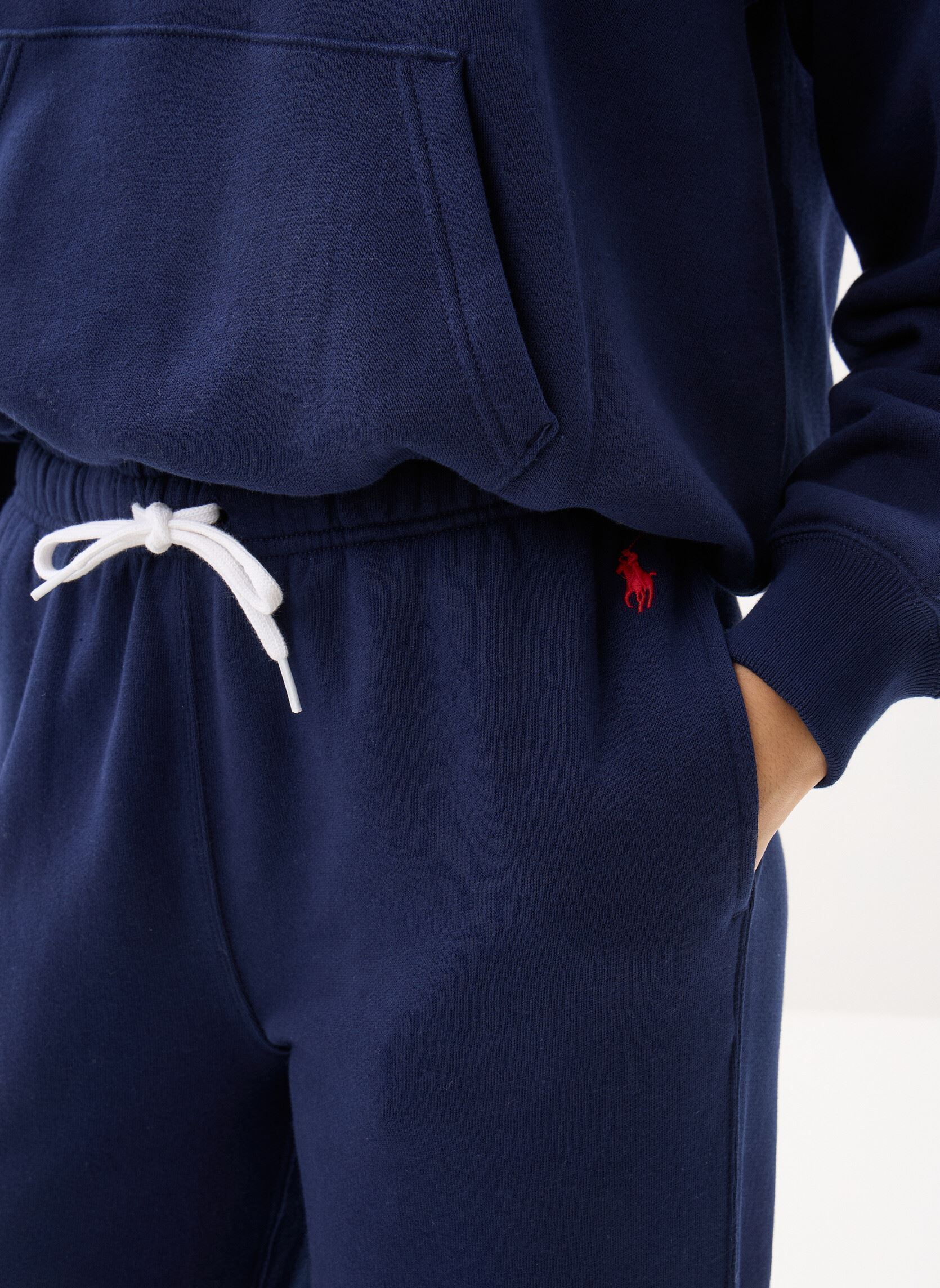 Bas de jogging Pantalon de jogging en molleton à jambe femme bleu Polo Ralph Lauren Bas de jogging Pantalon de jogging en molleton à jambe femme bleu CRUISE NAVY