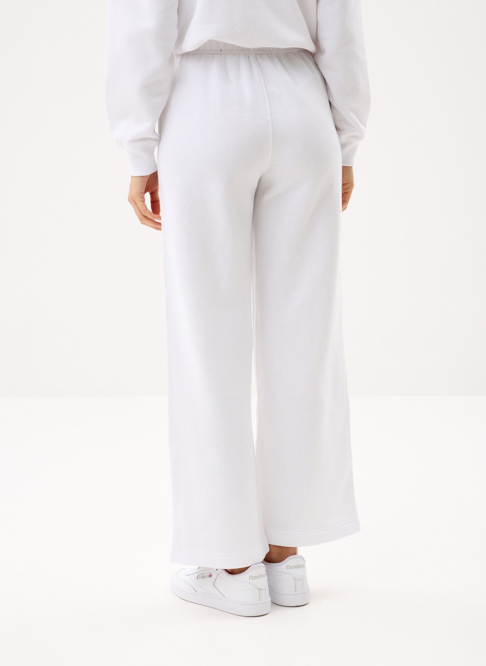 Bas de jogging Pantalon de jogging en molleton à jambe femme blanc Polo Ralph Lauren Bas de jogging Pantalon de jogging en molleton à jambe femme blanc WHITE
