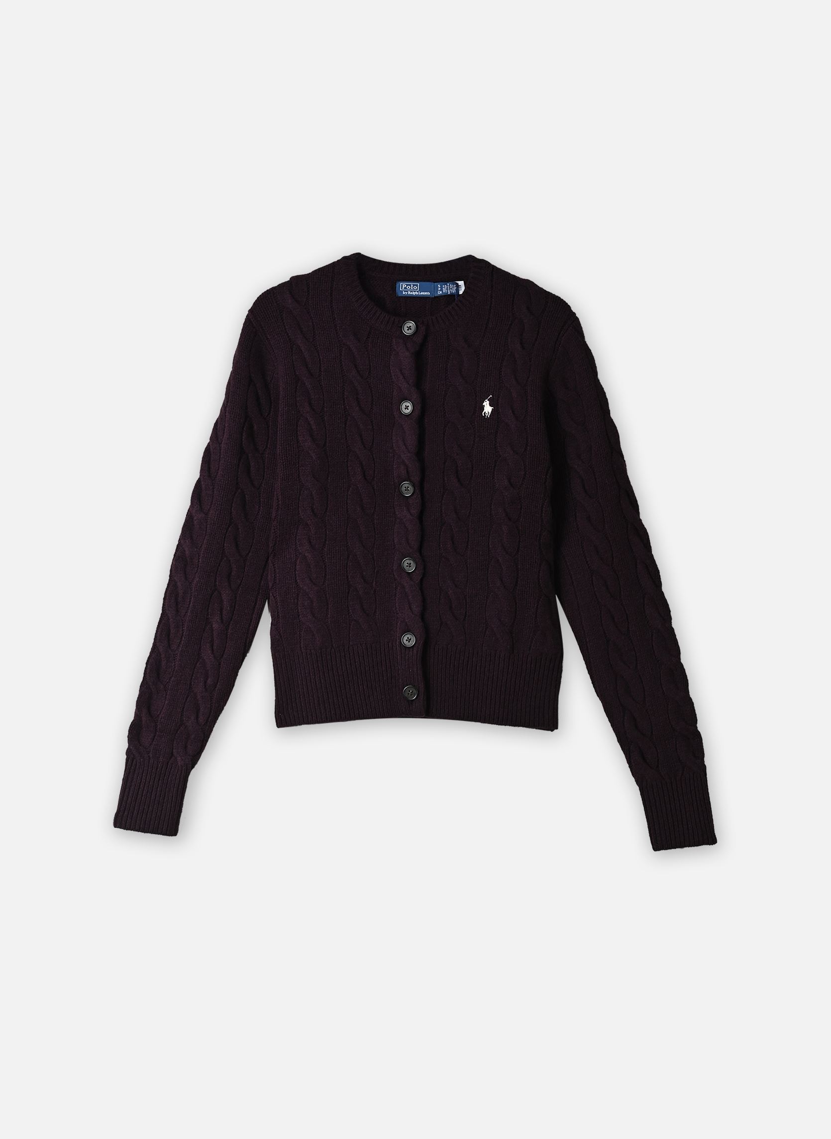 Gilets Sweater-Cardigan femme violet Polo Ralph Lauren Gilets Sweater-Cardigan femme violet DAMSON MELANGE