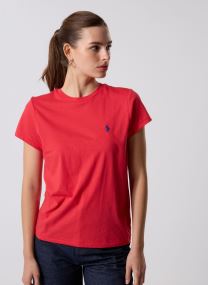 Tee-shirts manches courtes New Rltpp-Short Sleeve-T-Shirt femme rouge Polo Ralph Lauren Tee-shirts manches courtes New Rltpp-Short Sleeve-T-Shirt femme rouge DEEP ORANGEY RED