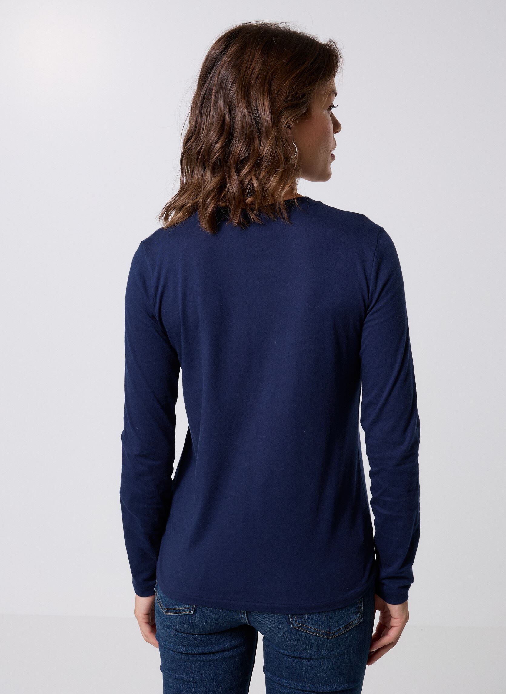 Tee-shirts manches longues Newlsrltpp-Long Sleeve-T-Shirt femme bleu Polo Ralph Lauren Tee-shirts manches longues Newlsrltpp-Long Sleeve-T-Shirt femme bleu Cruise Navy