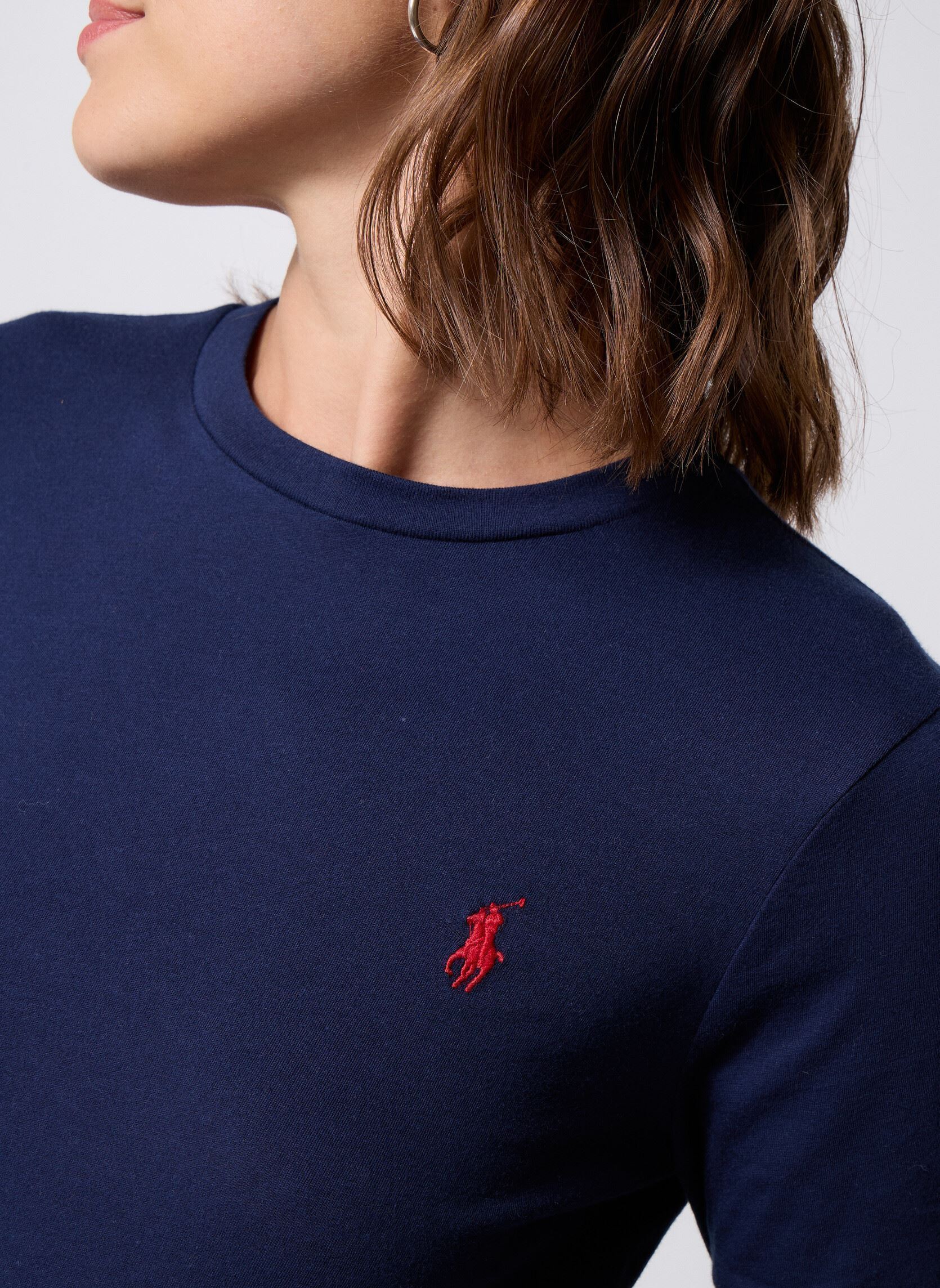 Tee-shirts manches longues Newlsrltpp-Long Sleeve-T-Shirt femme bleu Polo Ralph Lauren Tee-shirts manches longues Newlsrltpp-Long Sleeve-T-Shirt femme bleu Cruise Navy