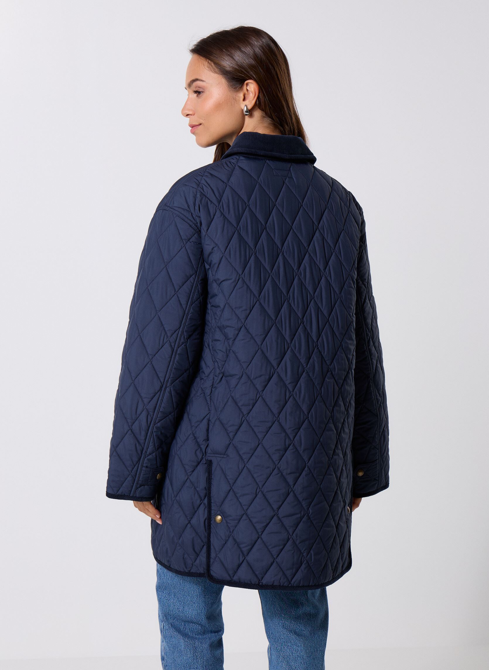 Blousons Woven-Coat femme bleu Polo Ralph Lauren Blousons Woven-Coat femme bleu RL NAVY