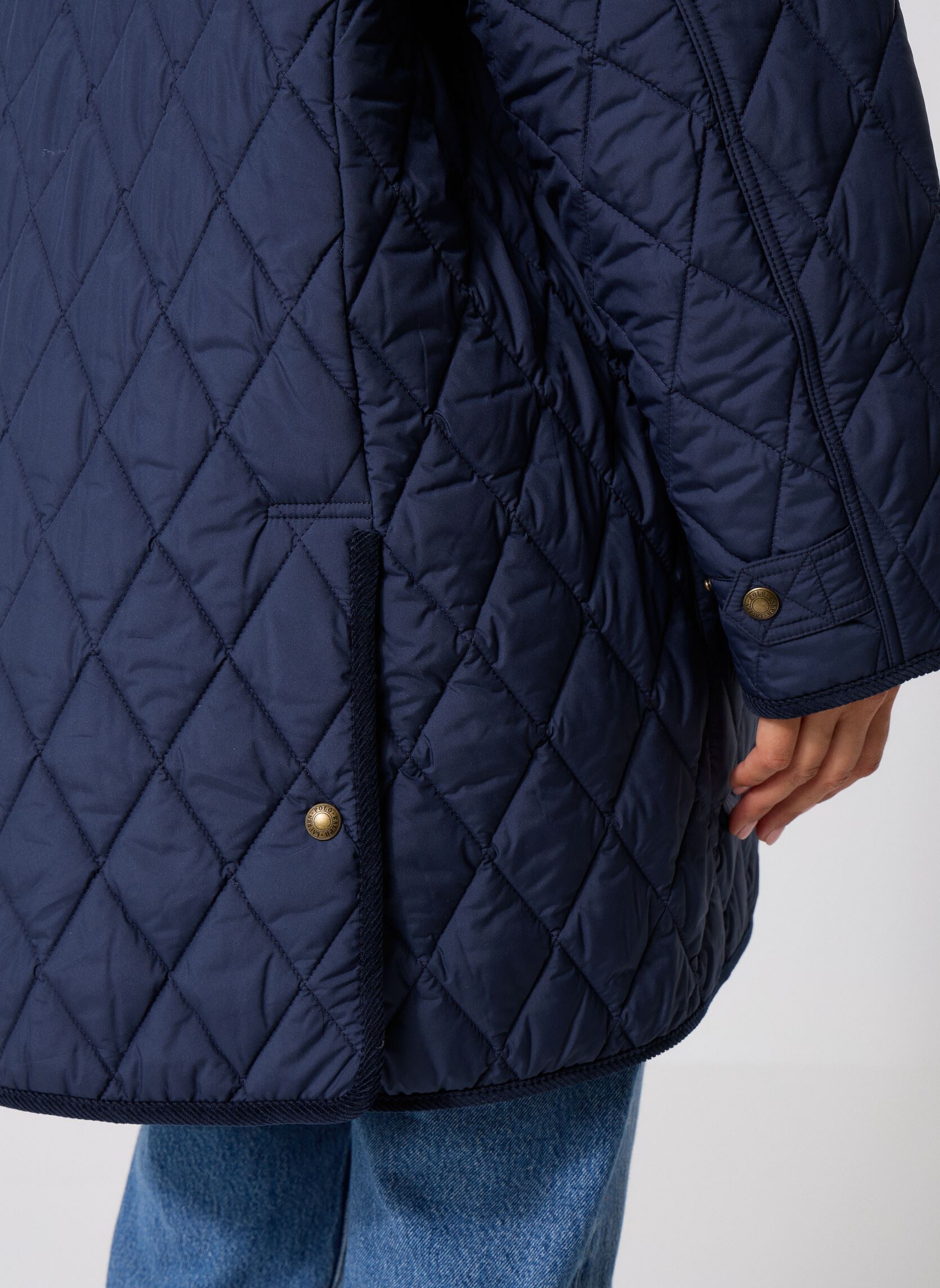 Blousons Woven-Coat femme bleu Polo Ralph Lauren Blousons Woven-Coat femme bleu RL NAVY