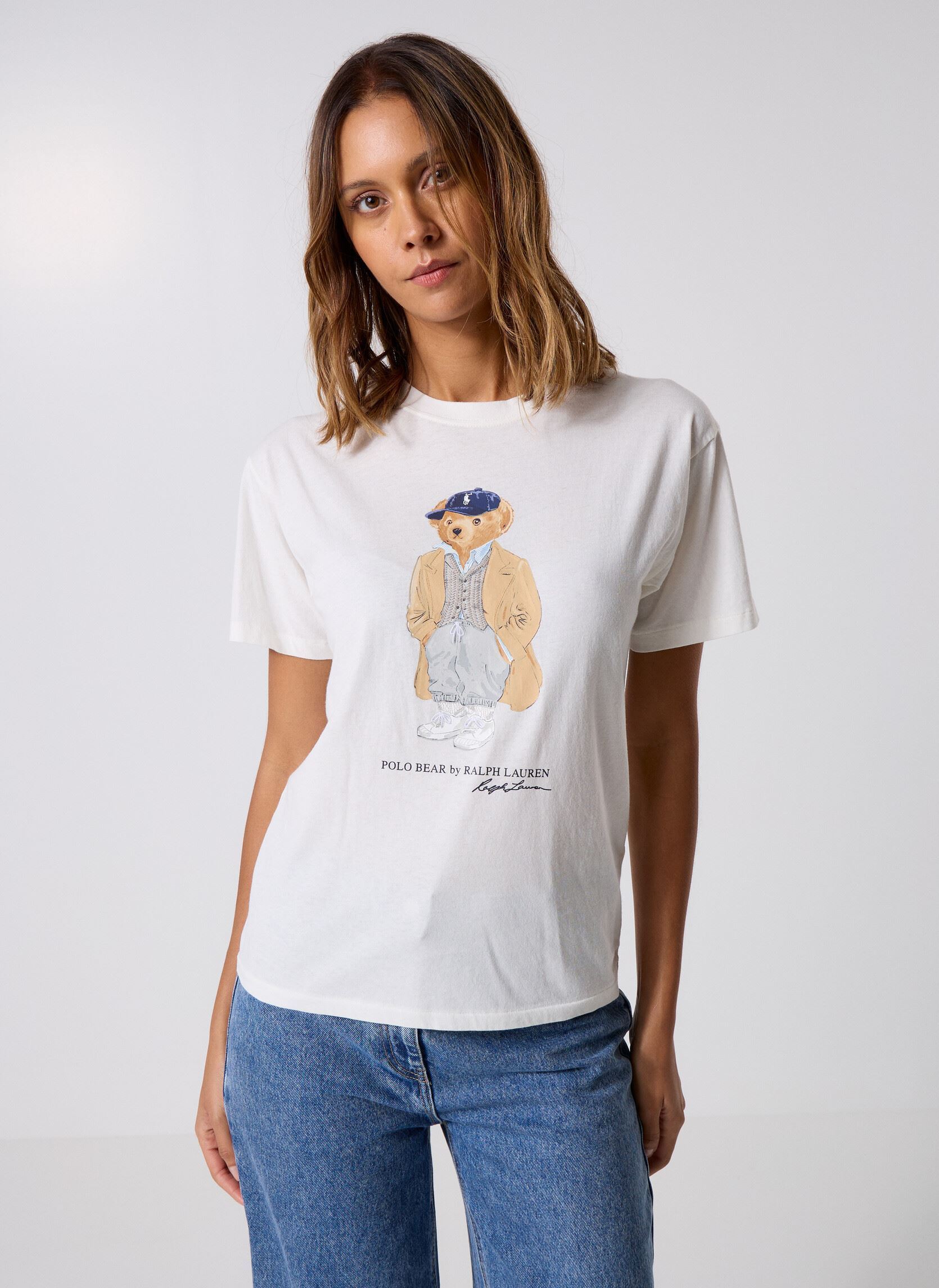 Vêtements Polo Ralph Lauren Knit T Shirt Bear pour - vue 2