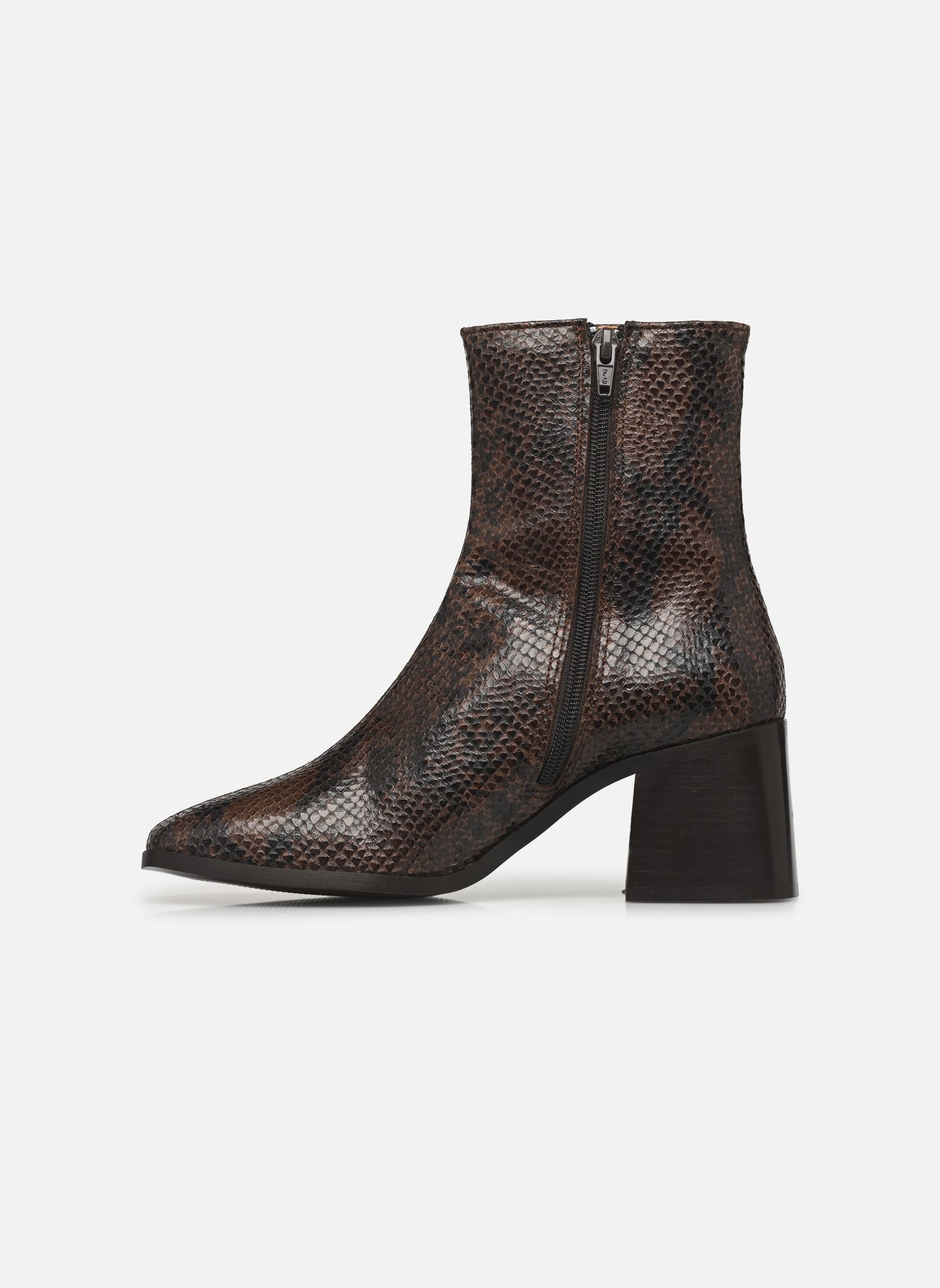 Niedrige Ankle Boots Melvin damen braun Georgia Rose Niedrige Ankle Boots Melvin damen braun Python Chocolat