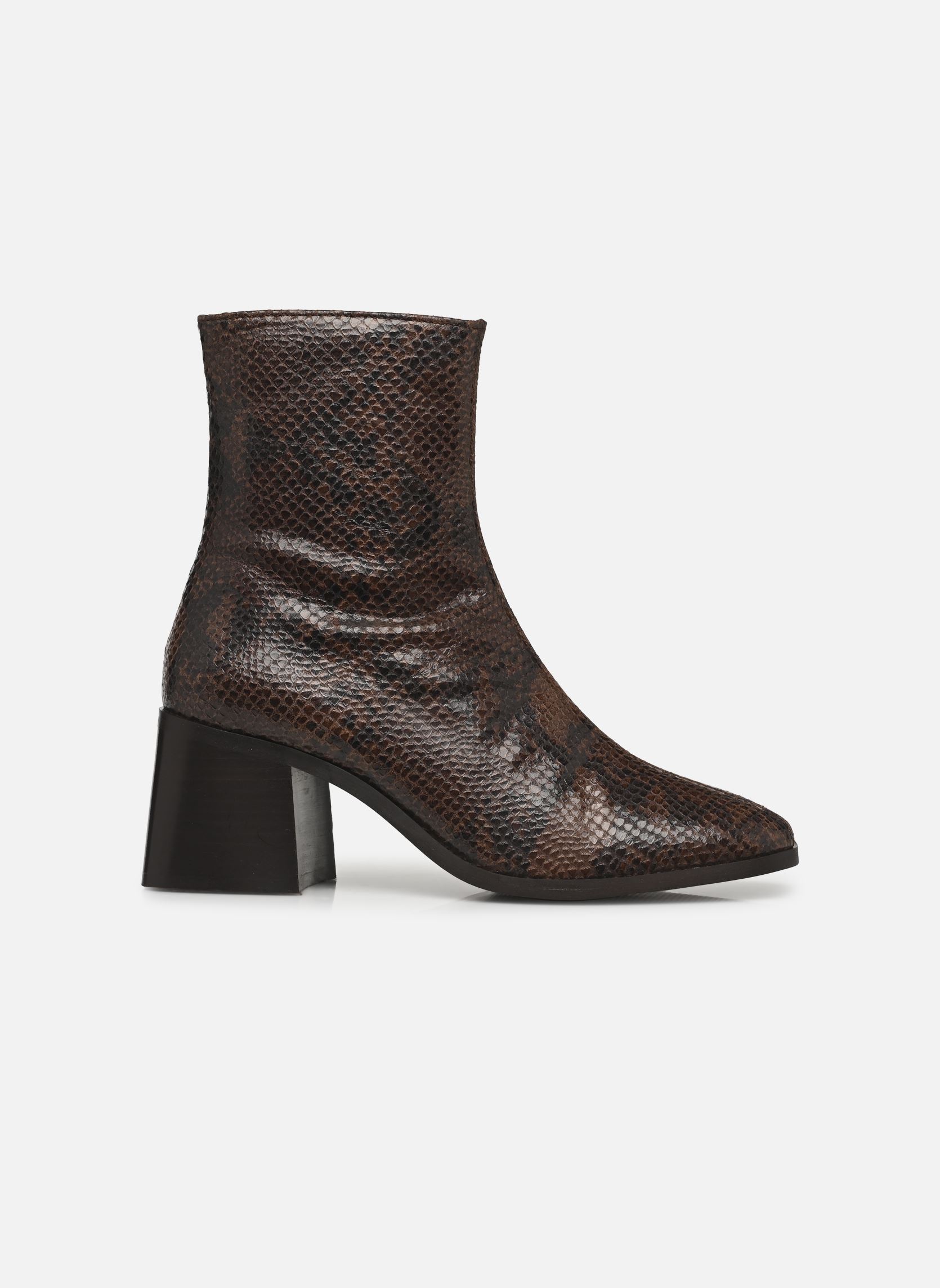 Niedrige Ankle Boots Melvin damen braun Georgia Rose Niedrige Ankle Boots Melvin damen braun Python Chocolat