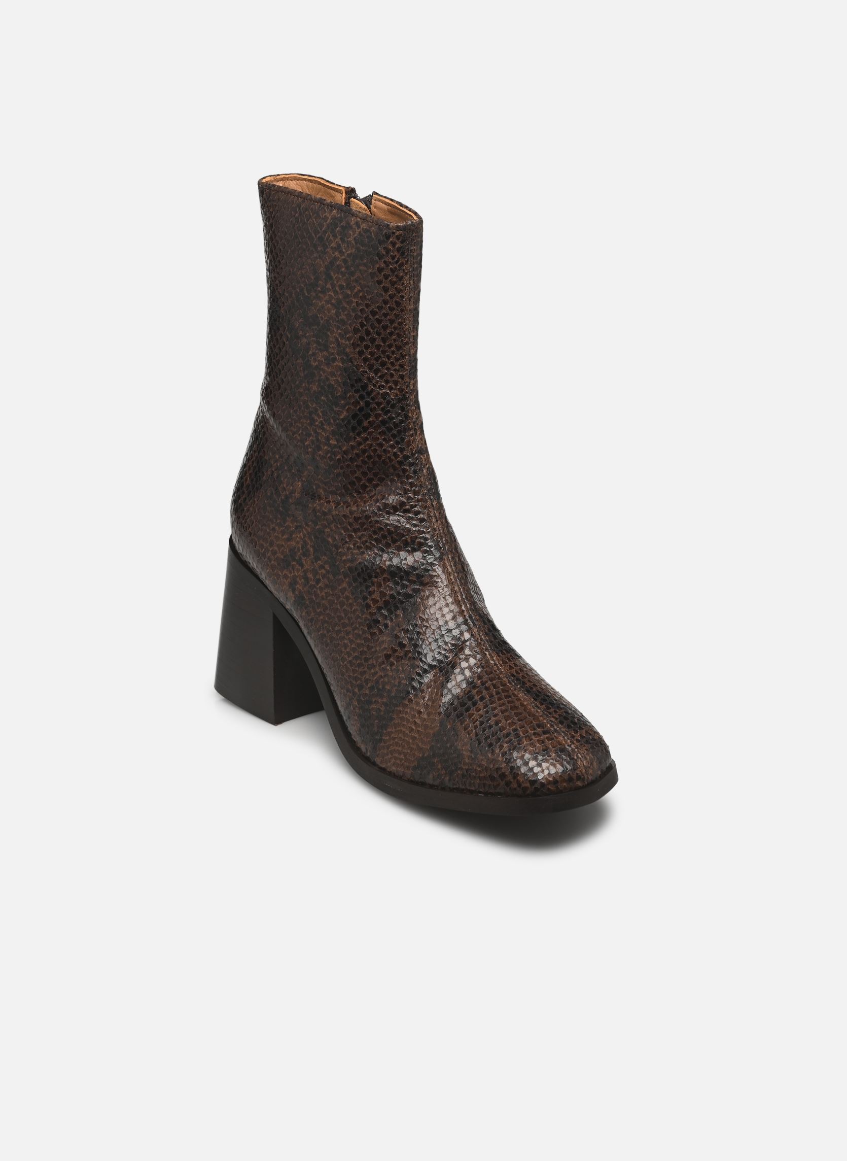 Niedrige Ankle Boots Melvin damen braun Georgia Rose Niedrige Ankle Boots Melvin damen braun Python Chocolat