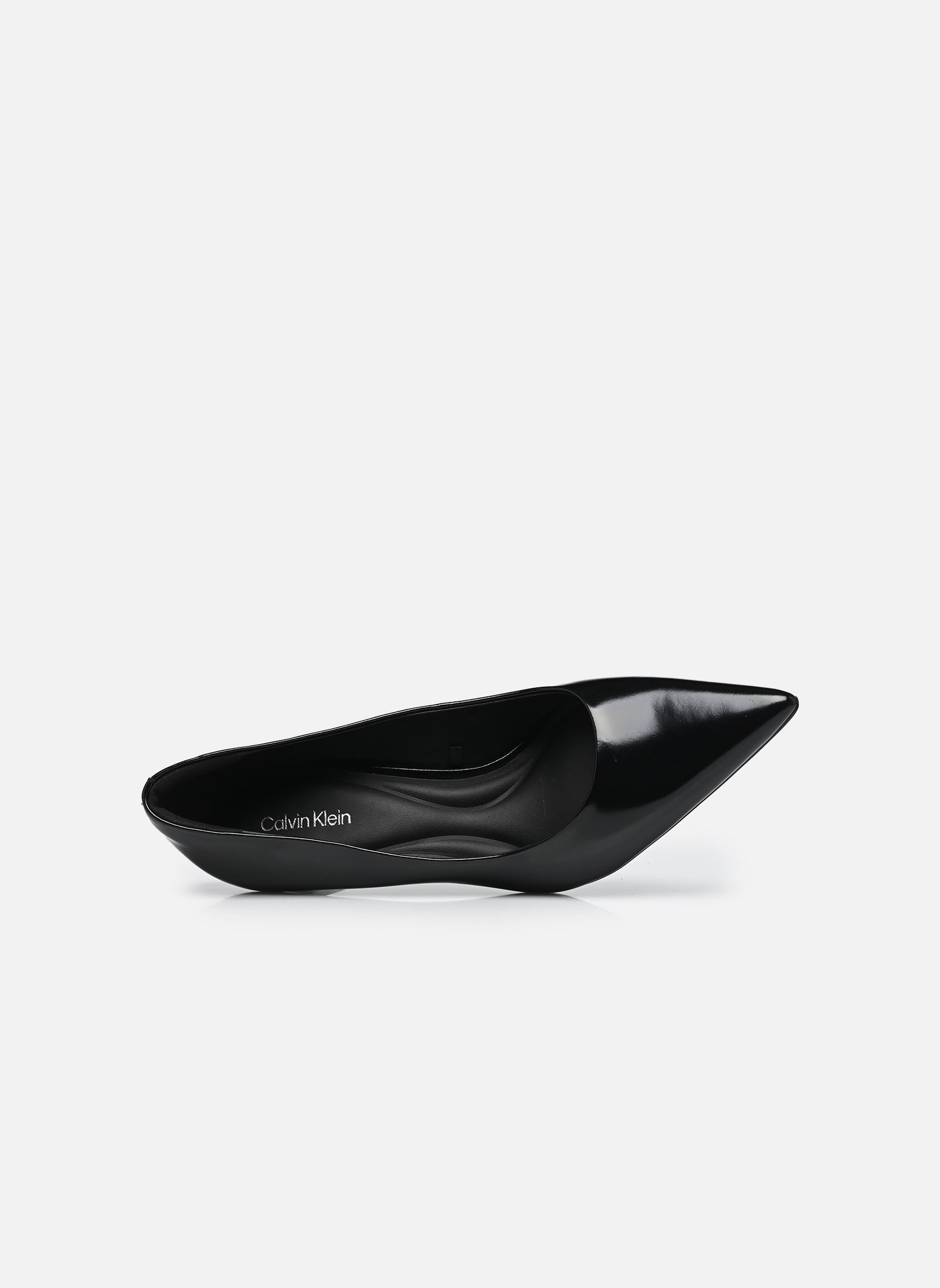 Escarpins ESS STILETTO 70 SHINY LTH femme noir Calvin Klein Escarpins ESS STILETTO 70 SHINY LTH femme noir BLACK