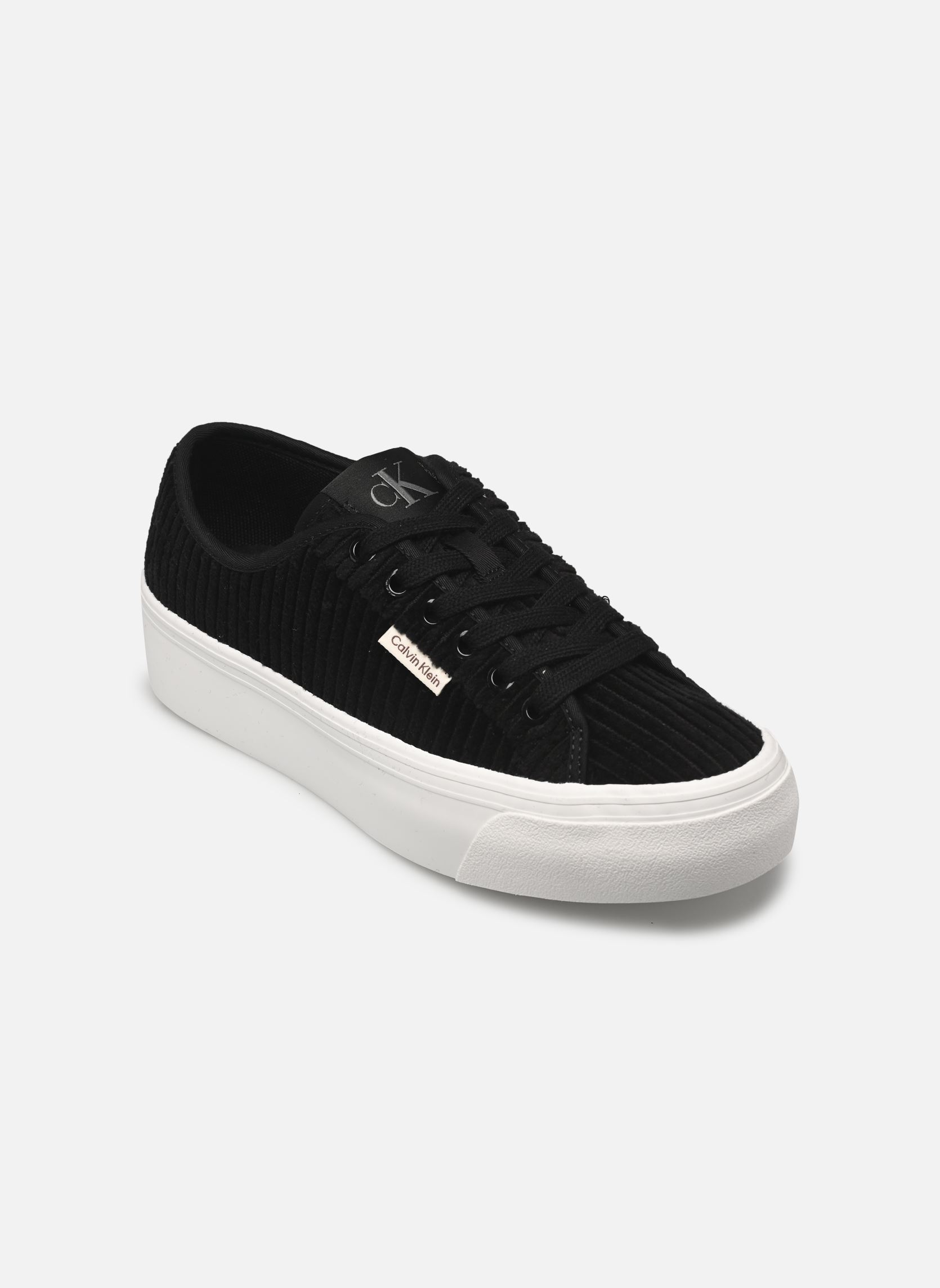 Baskets Calvin Klein VULC FLATF LACE UP CORDUROY CK pour Femme - vue 2