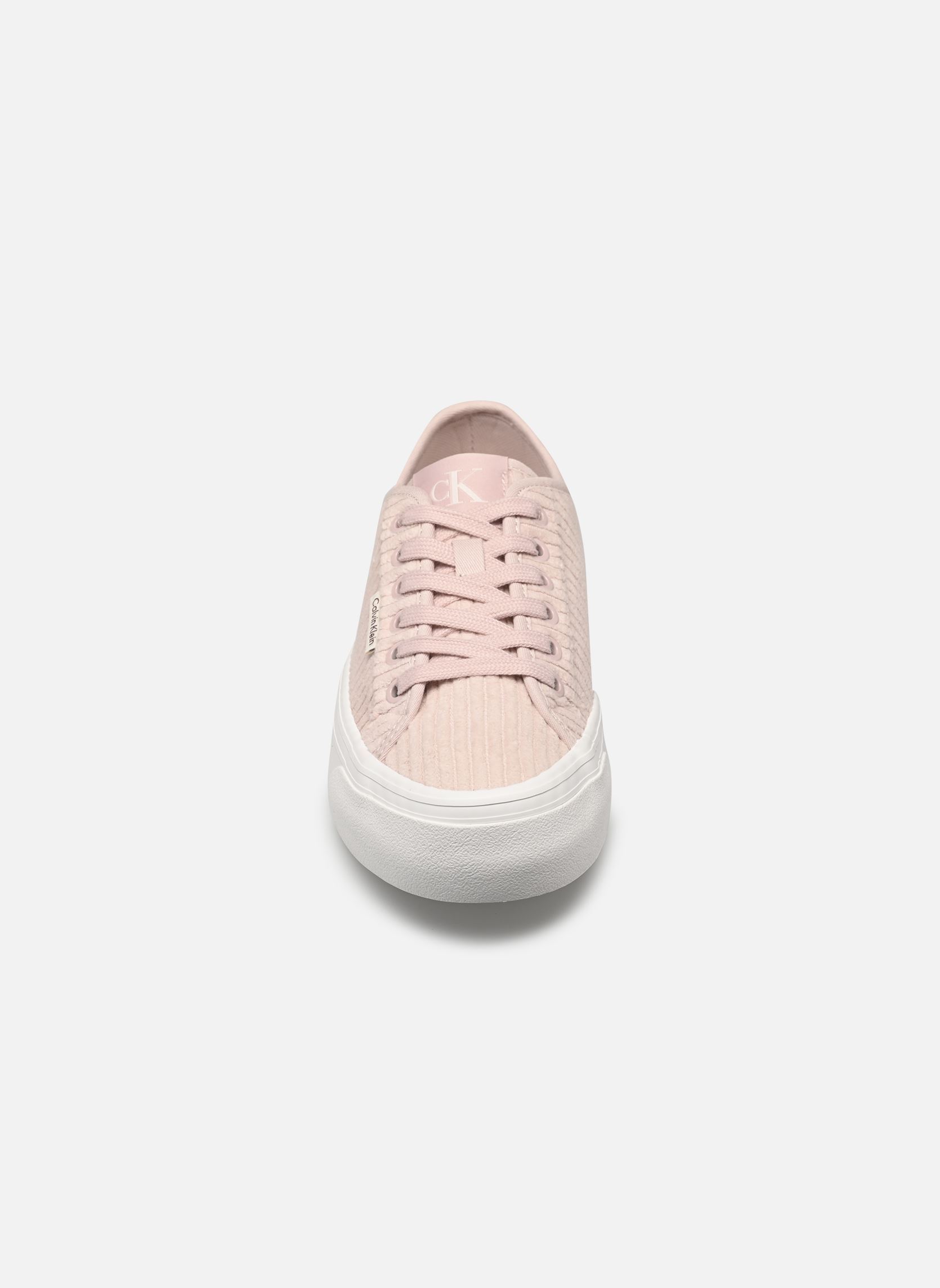 Baskets VULC FLATF LACE UP CORDUROY CK femme rose Calvin Klein Baskets VULC FLATF LACE UP CORDUROY CK femme rose HUSHED PINK