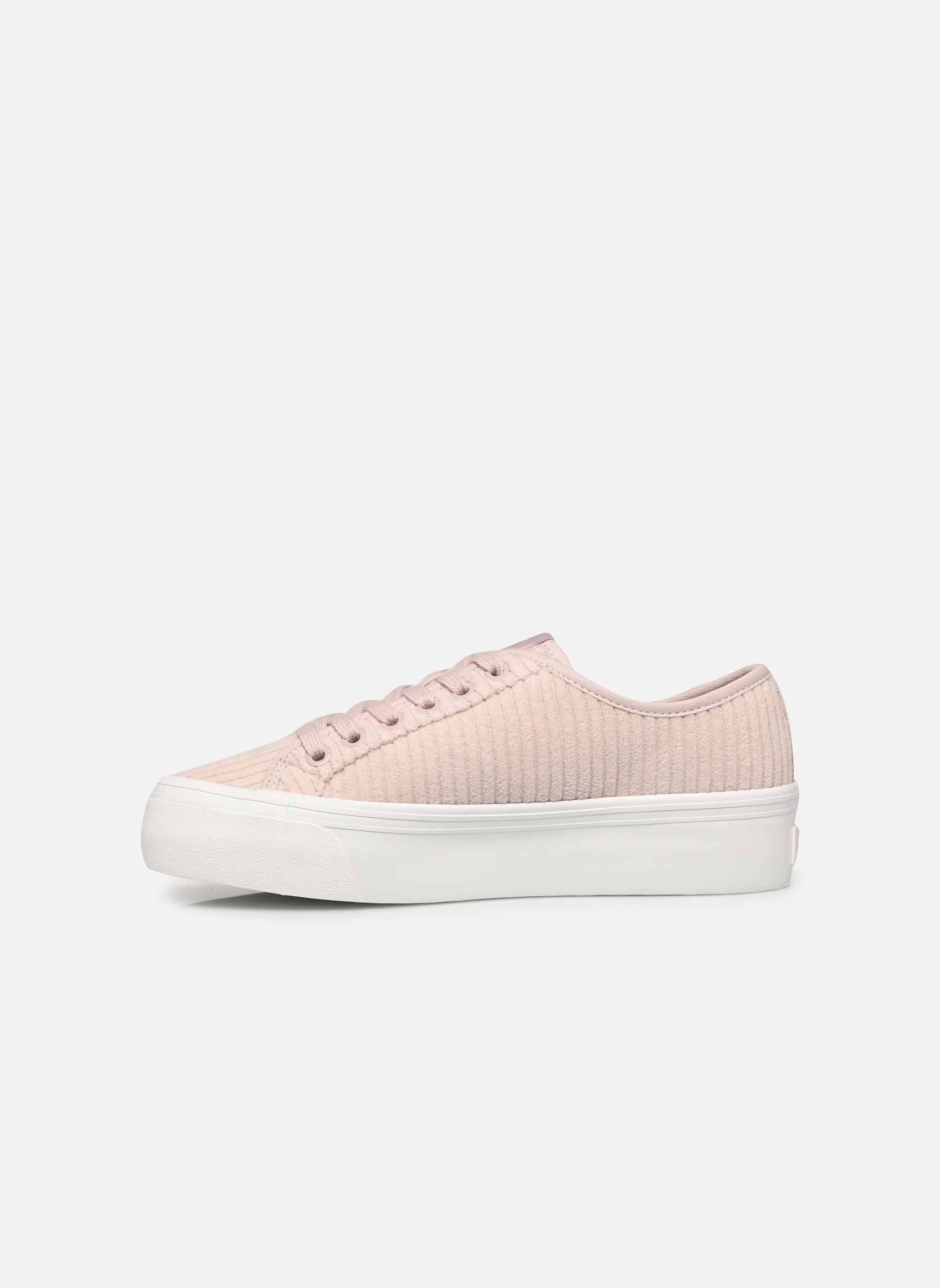 Baskets VULC FLATF LACE UP CORDUROY CK femme rose Calvin Klein Baskets VULC FLATF LACE UP CORDUROY CK femme rose HUSHED PINK