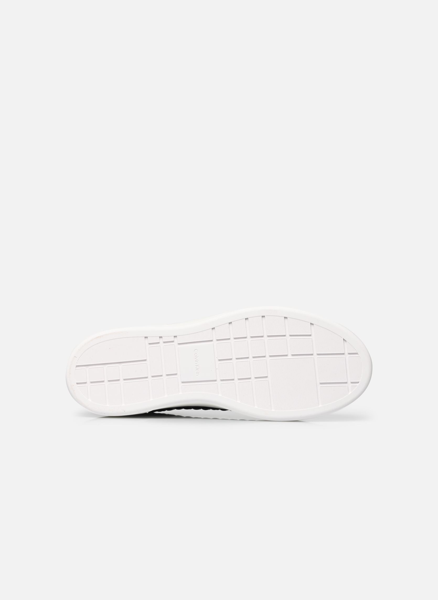 Baskets BASKET LACE UP LTH AOP femme noir Calvin Klein Baskets BASKET LACE UP LTH AOP femme noir BLACK