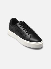 Baskets BASKET LACE UP LTH AOP femme noir Calvin Klein Baskets BASKET LACE UP LTH AOP femme noir BLACK