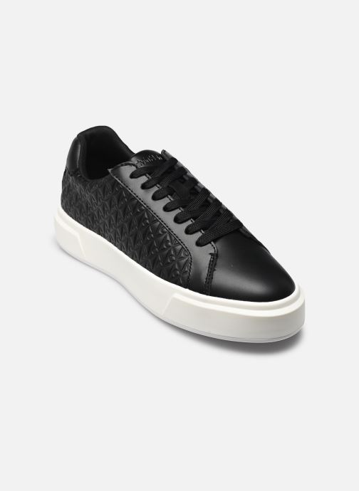 Calvin Klein Baskets basses BASKET LACE UP LTH AOP femme noir
