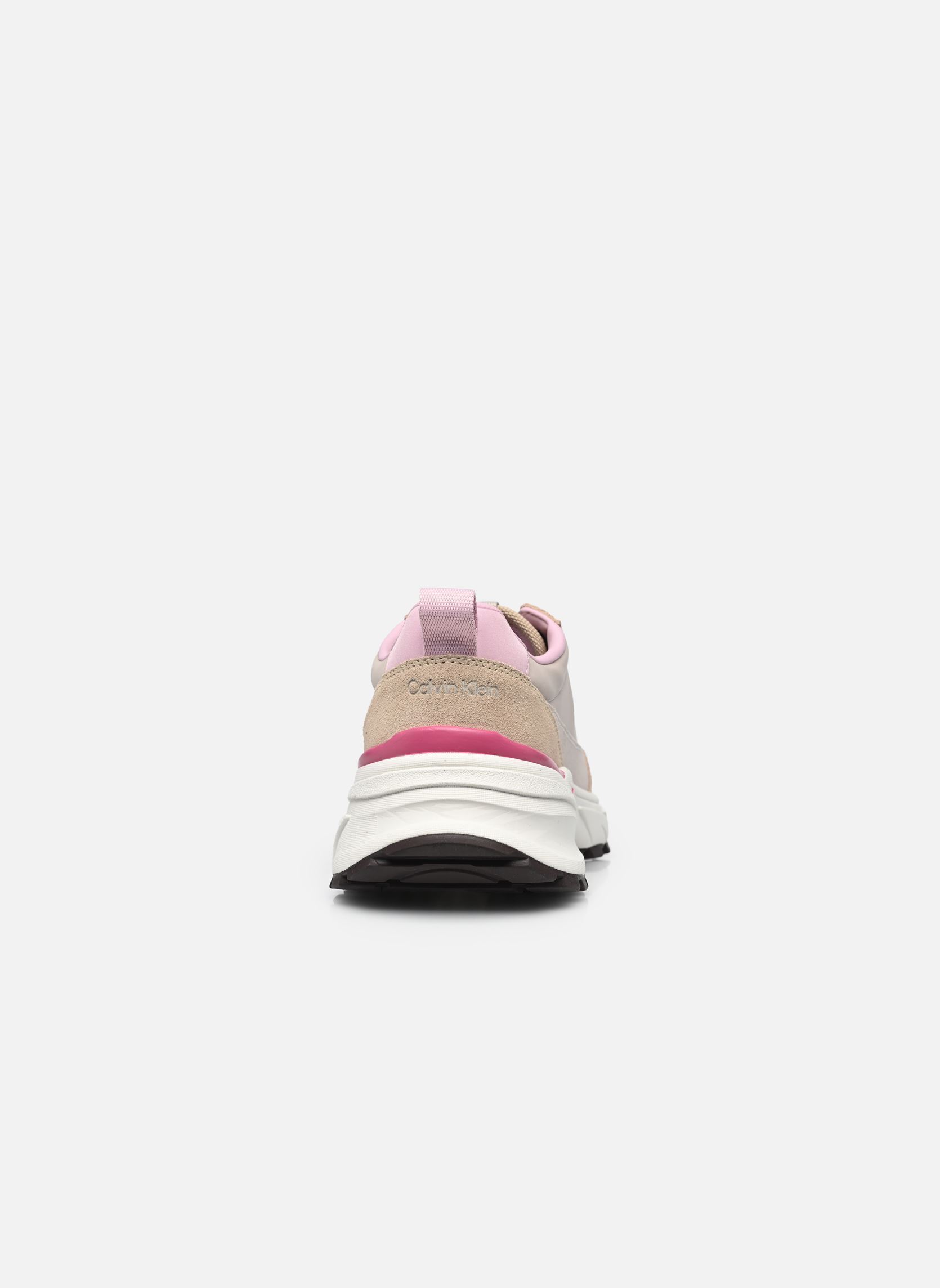 Baskets HIKE RUNNER MG NYLON MIX femme beige Calvin Klein Baskets HIKE RUNNER MG NYLON MIX femme beige CHATEAU/SILVER MINK/PINK