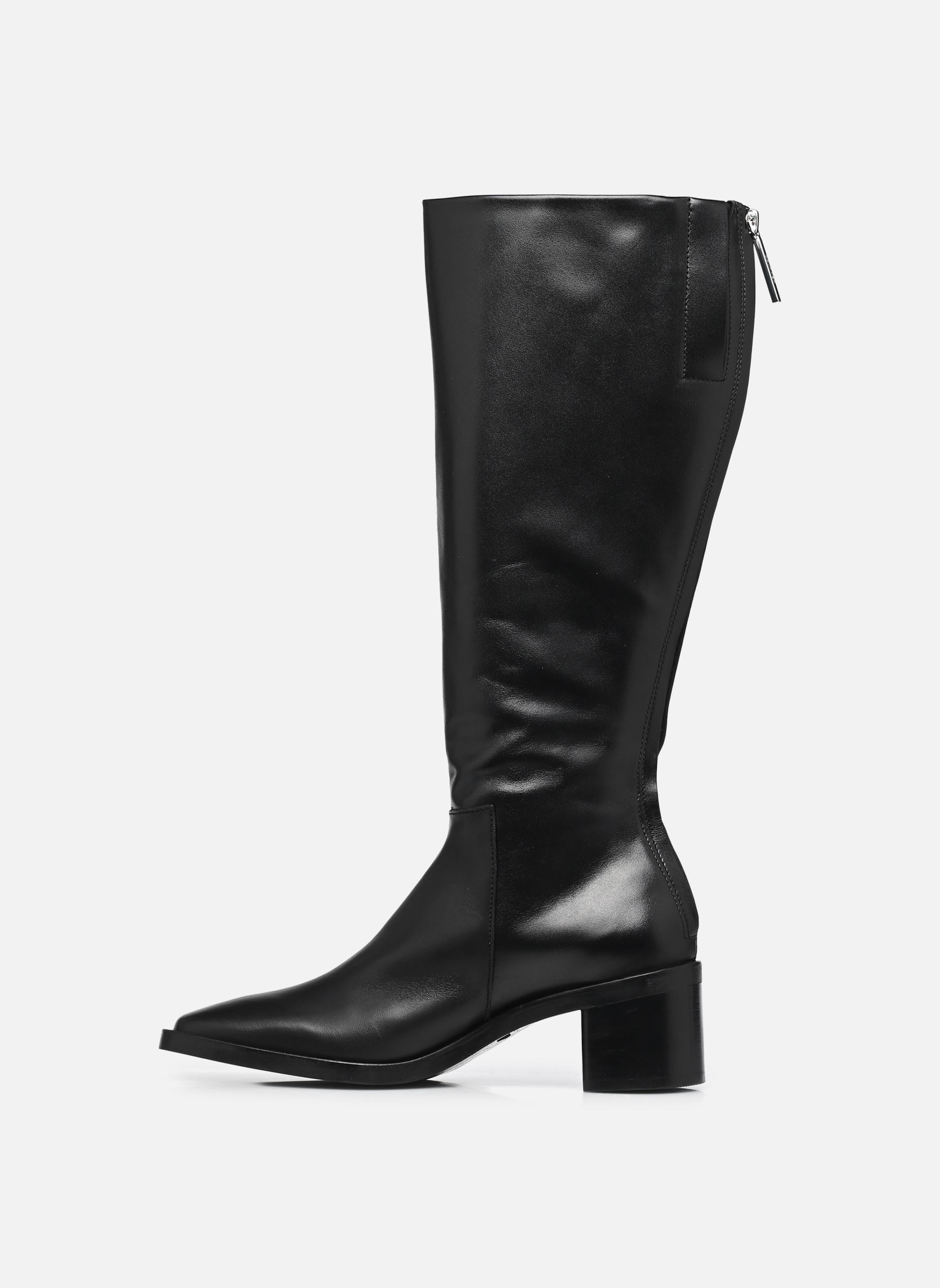 Laarzen BLOCK HEEL KNEE BOOT LTH dames zwart Calvin Klein Laarzen BLOCK HEEL KNEE BOOT LTH dames zwart BLACK