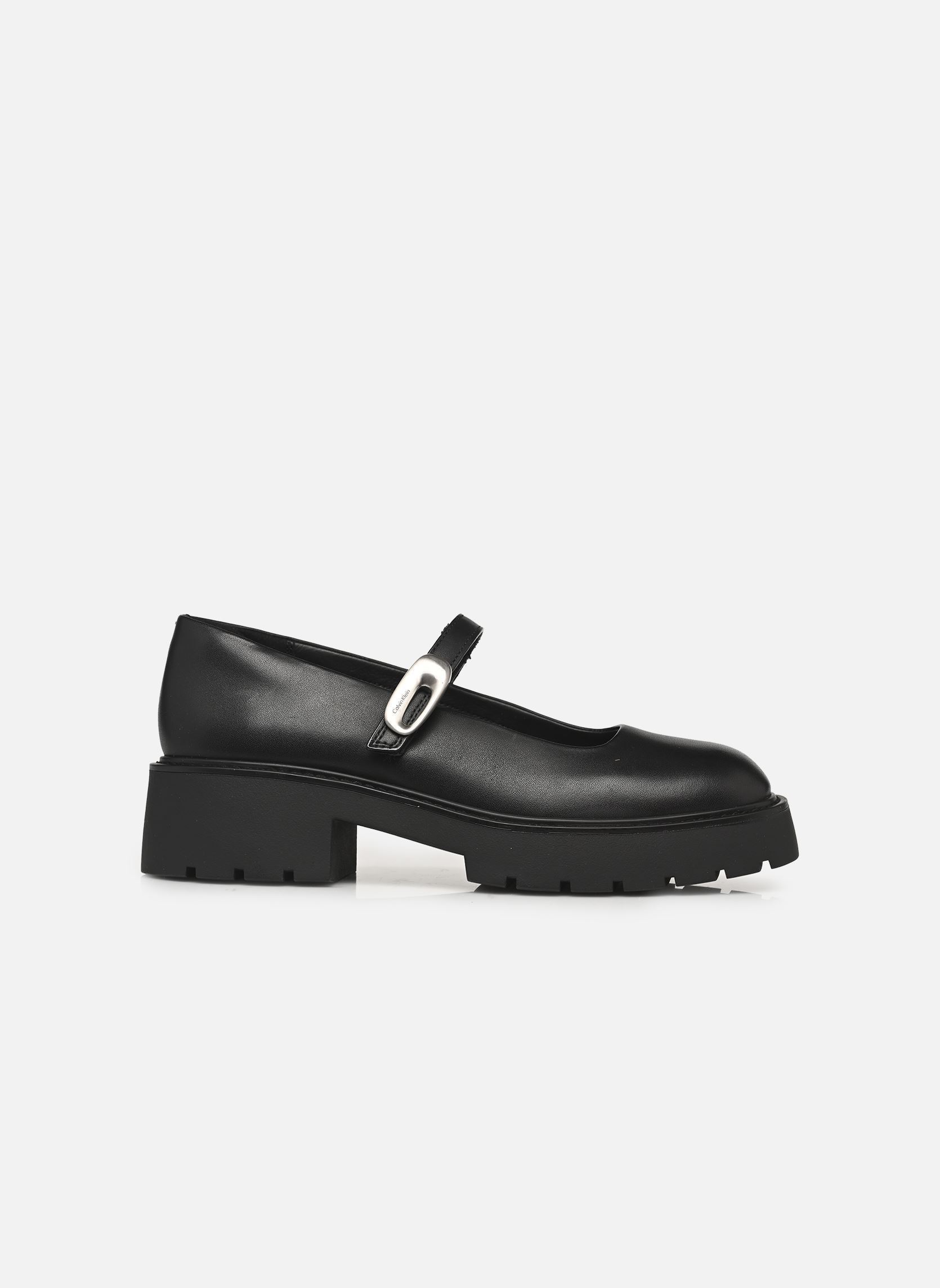 Klassische Ballerinas CHUNKY LOAFER MJ LTH HW damen schwarz Calvin Klein Klassische Ballerinas CHUNKY LOAFER MJ LTH HW damen schwarz BLACK