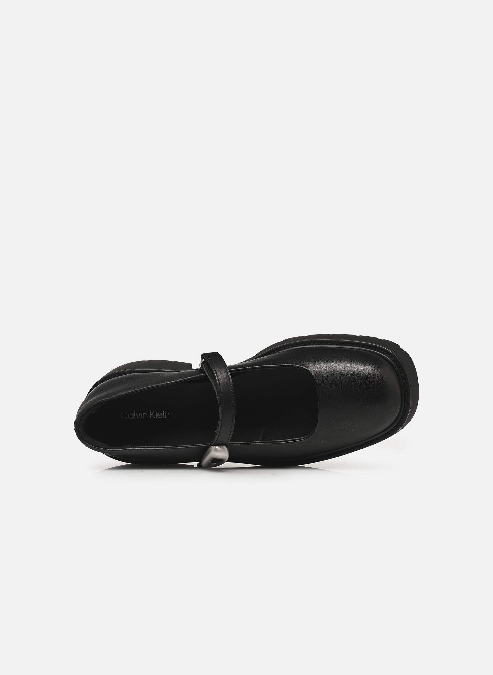 Klassische Ballerinas CHUNKY LOAFER MJ LTH HW damen schwarz Calvin Klein Klassische Ballerinas CHUNKY LOAFER MJ LTH HW damen schwarz BLACK