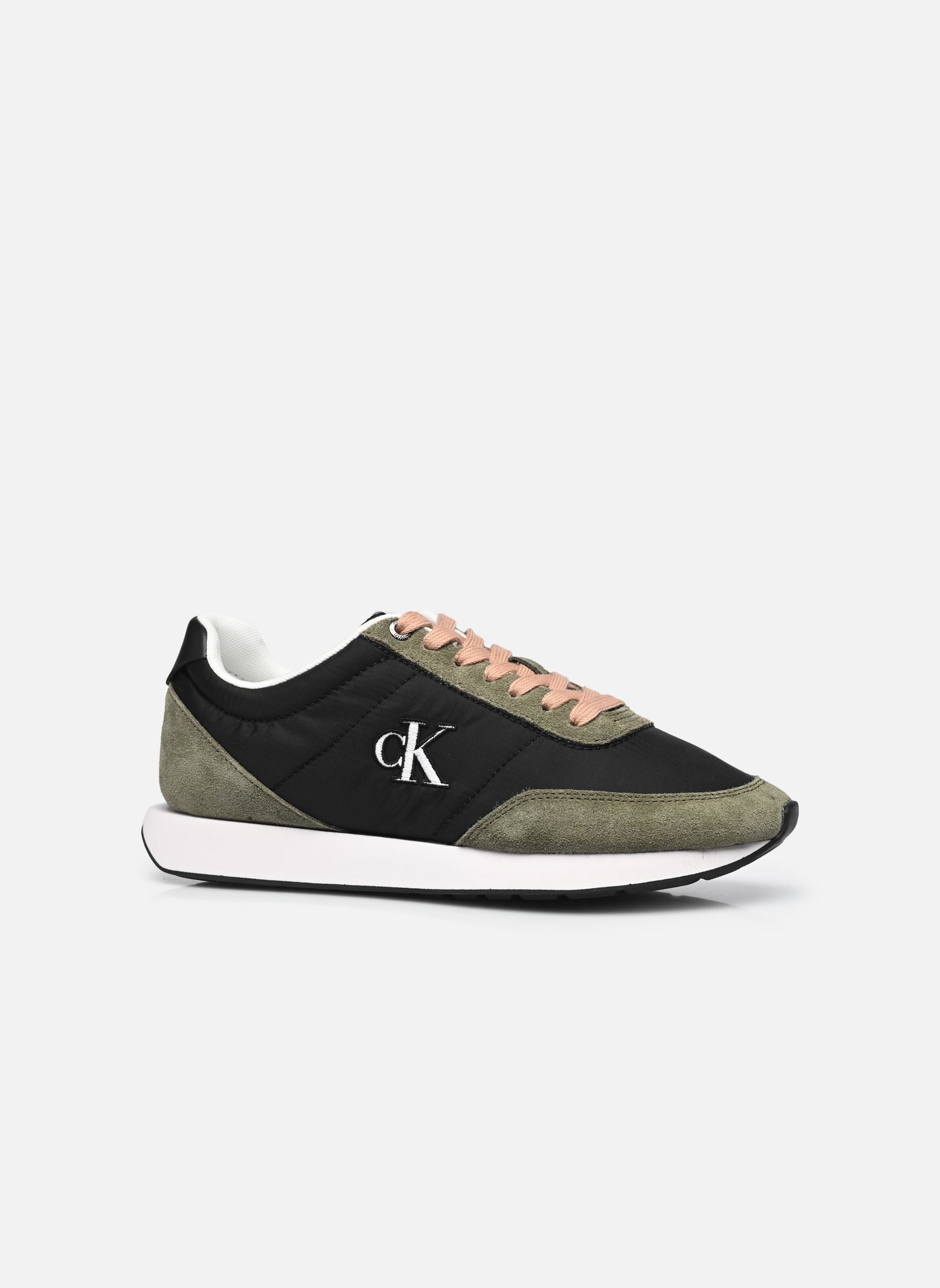 Sneakers RETRO RUNNER LACE UP NYLON MG dames groen Calvin Klein Sneakers RETRO RUNNER LACE UP NYLON MG dames groen Black/Capers
